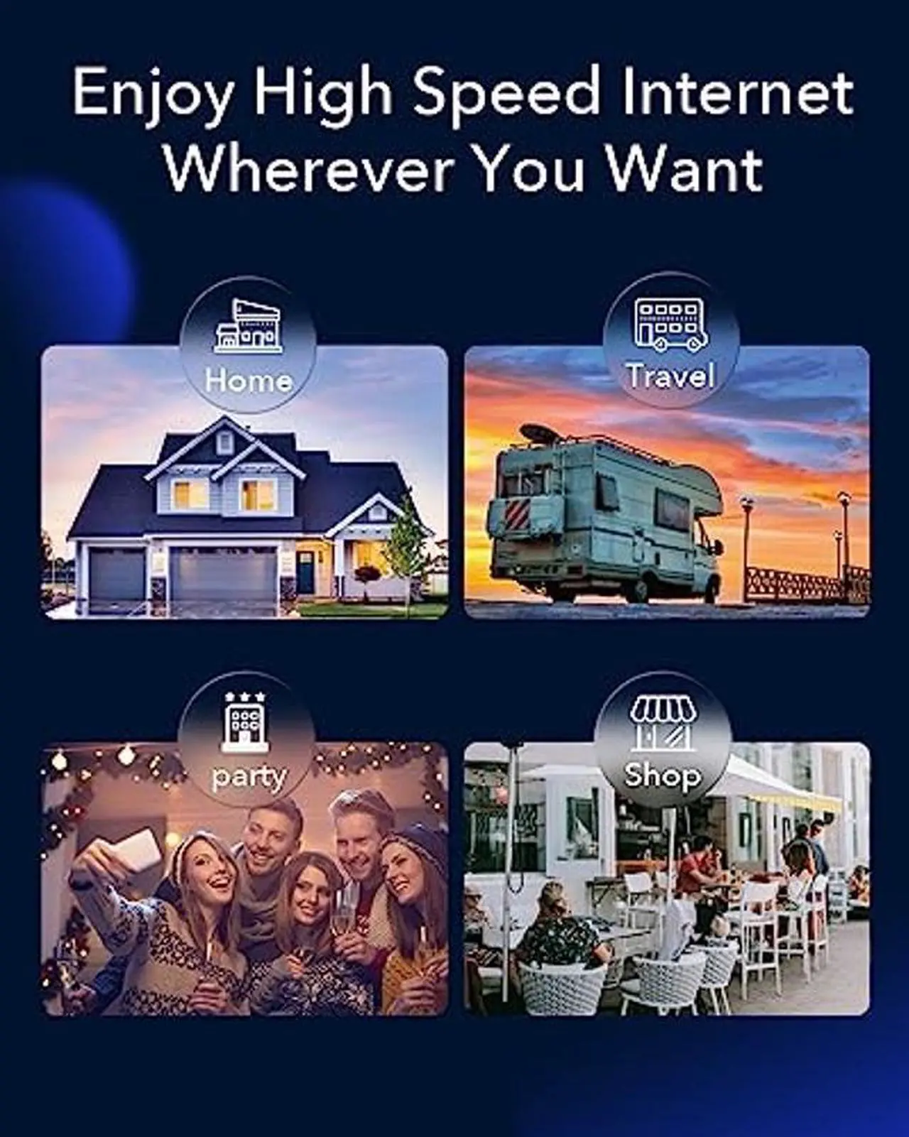 Alt view image 5 of 5 - Cudy 2023 New 4G LTE Cat 6 WiFi Router, Qualcomm Chipset, LTE Modem Router, Dual SIM 4G Cellular Router, AC1200 Dual Band WiFi, 4 Gigabit Ports, OpenVPN, WireGuard, Band Lock, TTL, at Command