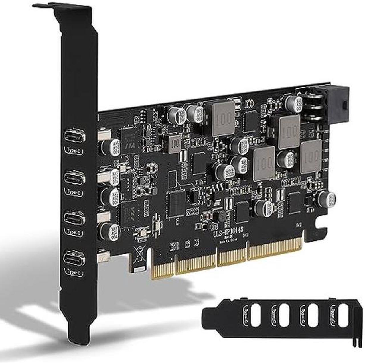 Main image of Sinefine USB PCIe Card Power Delivery 4 USB Type-C Ports, PCIe USB3.1(USB 3.2 Gen 2) with 10 Gbps Motherboard Card for PC Desktop, Support WindowsXP/7/8/10 and MAC OS