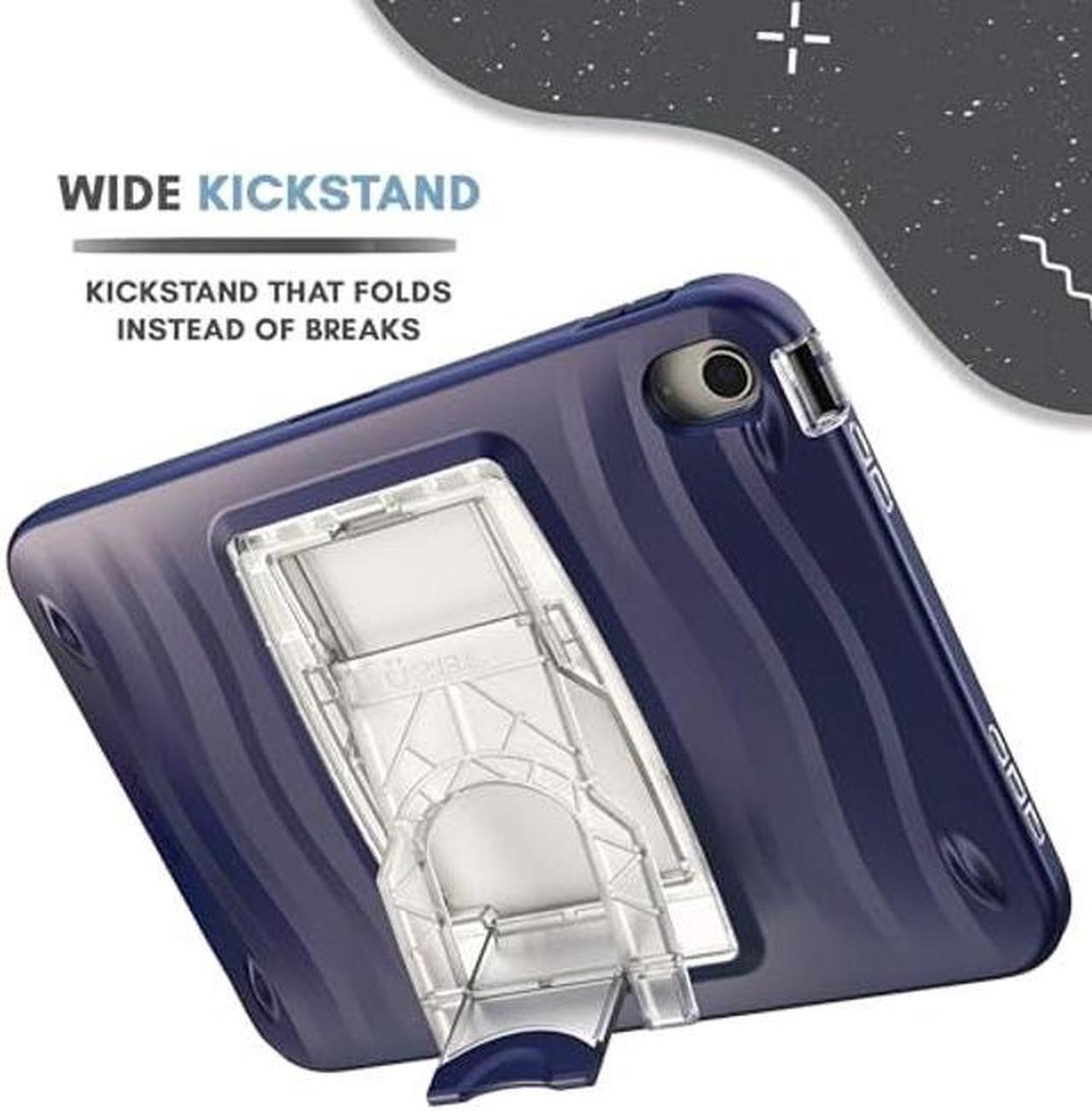 Alt view image 4 of 5 - UZBL Case for iPad 10th Generation 10.9 Inch (2022), Shockwave V2 Complete Protection Hard Case, Built-in Screen Protector with Adjustable Kickstand (Model #s A2696, A2757, A2777)