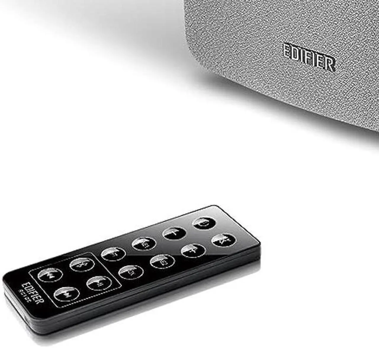 Alt view image 3 of 5 - Edifier R1280DB Powered Bluetooth Bookshelf Speakers - Optical Input - Wireless Studio Monitors - 4 Inch Near Field Speaker - 42w RMS - Wood Grain (White)
