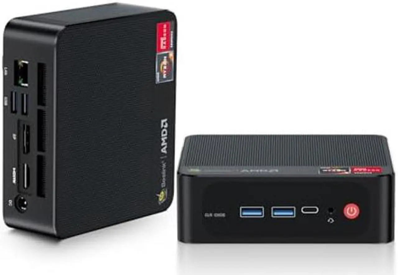 Main image of Beelink Mini PC AMD Ryzen 7 5700U (8C/16T, Up to 4.3Ghz), 16G RAM DDR4 500G NVMe SSD, SER5 Pro Mini Desktop Computer Support 4K@60Hz/Triple Display/WiFi6/BT5.2/Type-C/Gaming/Office PC