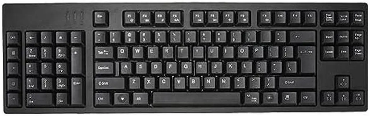 Main image of Acogedor Left Handed Keyboard, USB Wired Keyboard with 2 USB Hub, 109 Keys Ergonomic Keyboard, with Left Hand Number Pad, for Home Office