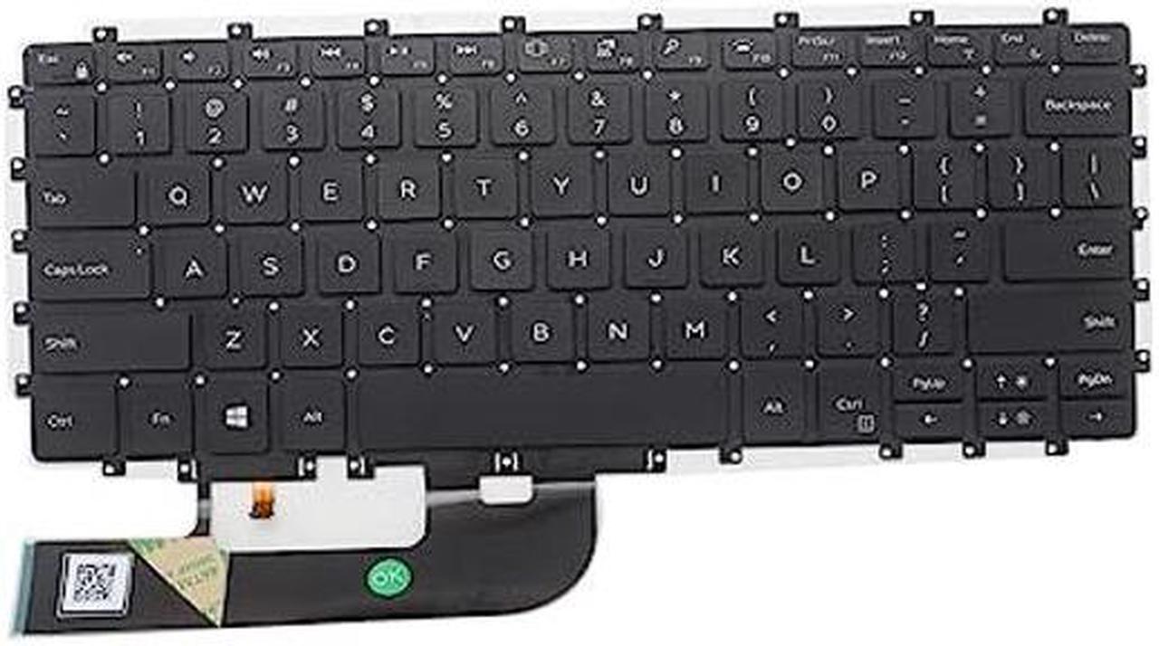 Main image of New Replacement Laptop Keyboard for Dell XPS 15 9575 9575 2-in-1 Precision 5530 2 in 1 Backlit US 0C48H4 0HC1GN