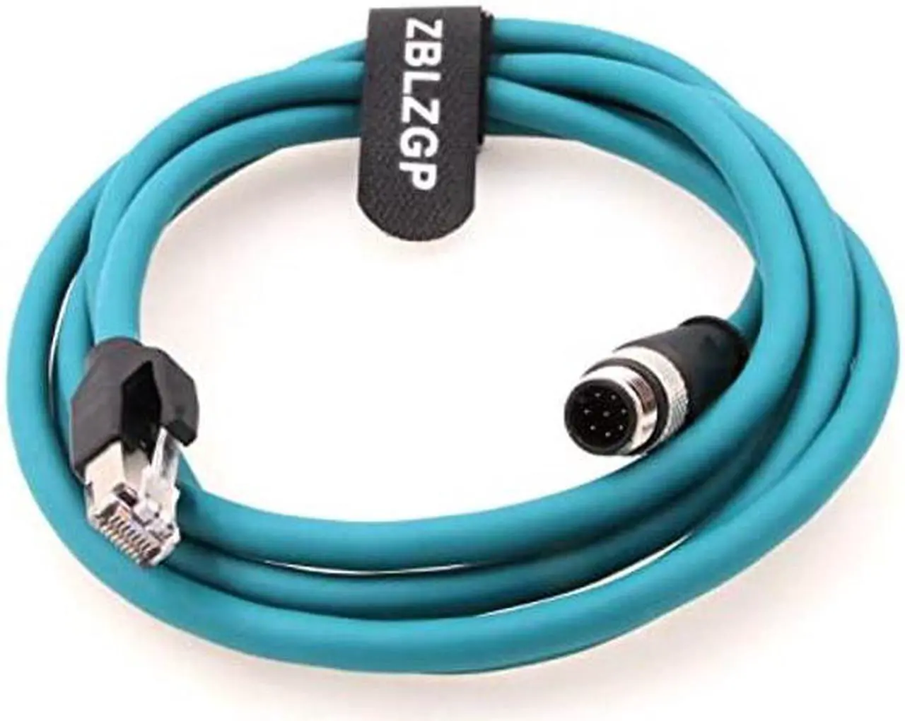 Main image of ZBLZGP M12 8 Pole Male A-Code High Flexible Shielded to RJ45 Industrial Ethernet Cat-6 Shielded Cable for Cognex Industrial Camera 2M