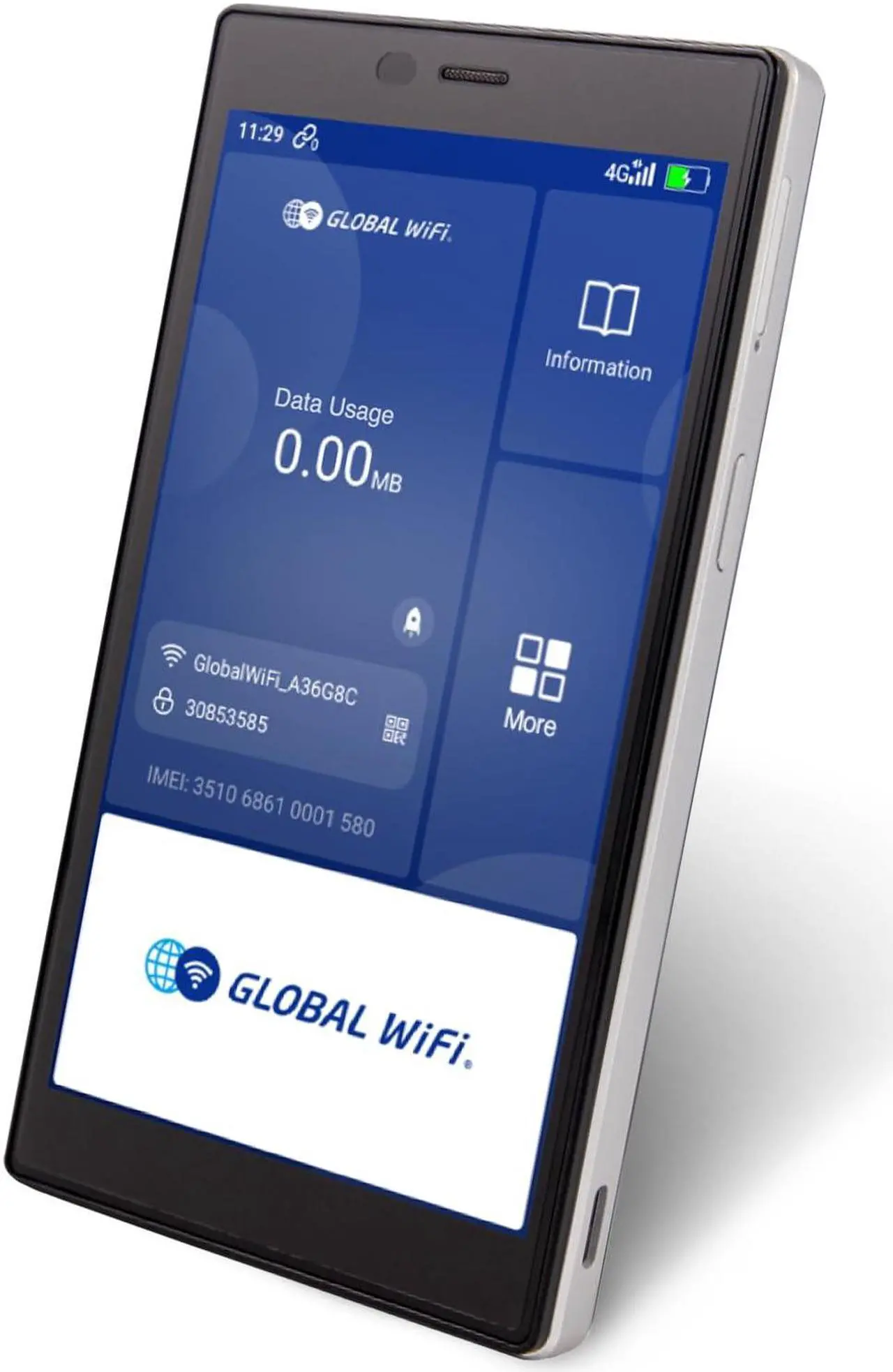 Main image of [Global WiFi for Me] G40 4G LTE Portable WiFi Hotspot for Travel, SIM Free CloudSIM, Global High Speed 1GB & US 10GB, Data top-up on The WiFi, Local & International Coverage