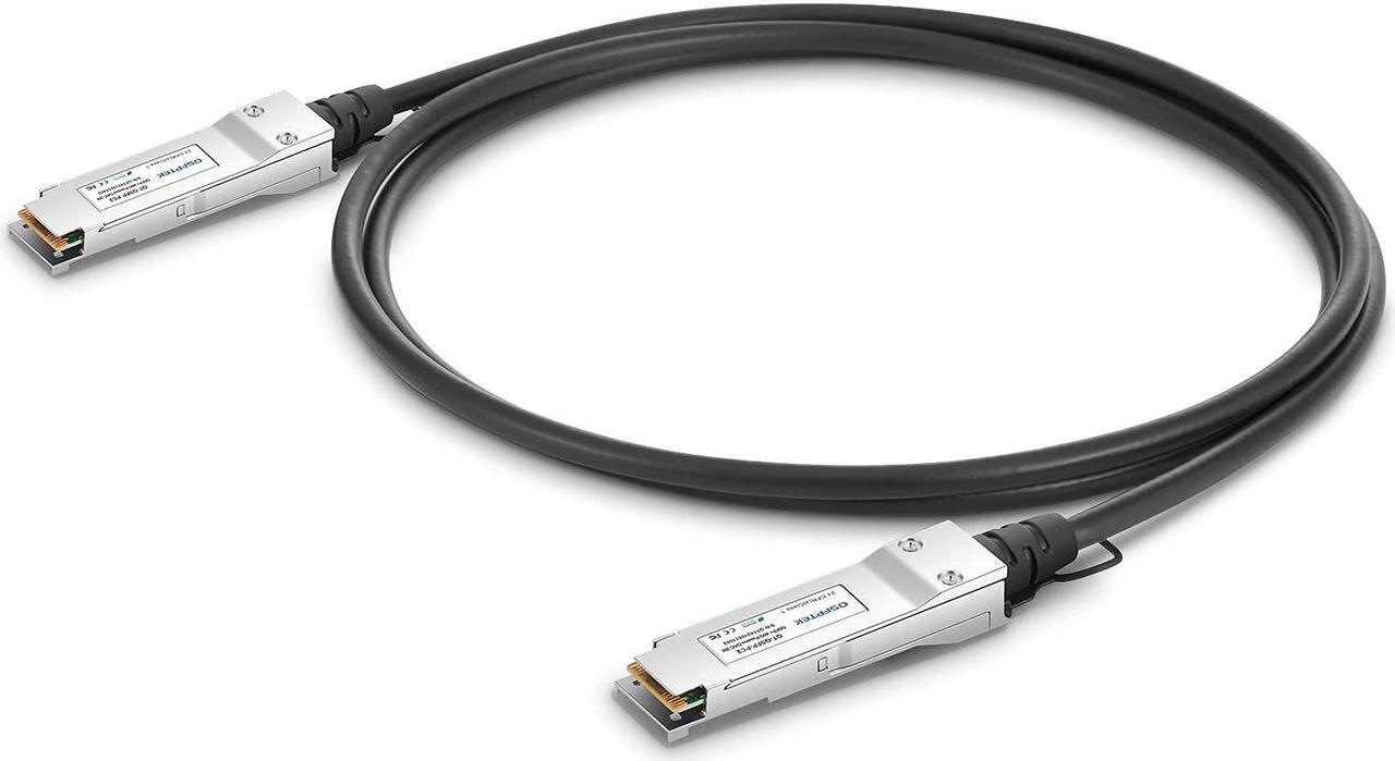 Alt view image 2 of 5 - 40G QSFP DAC, 5M (16ft) Passive Direct Attach Copper Twinax Cable Compatible with Cisco QSFP-H40G-CU5M