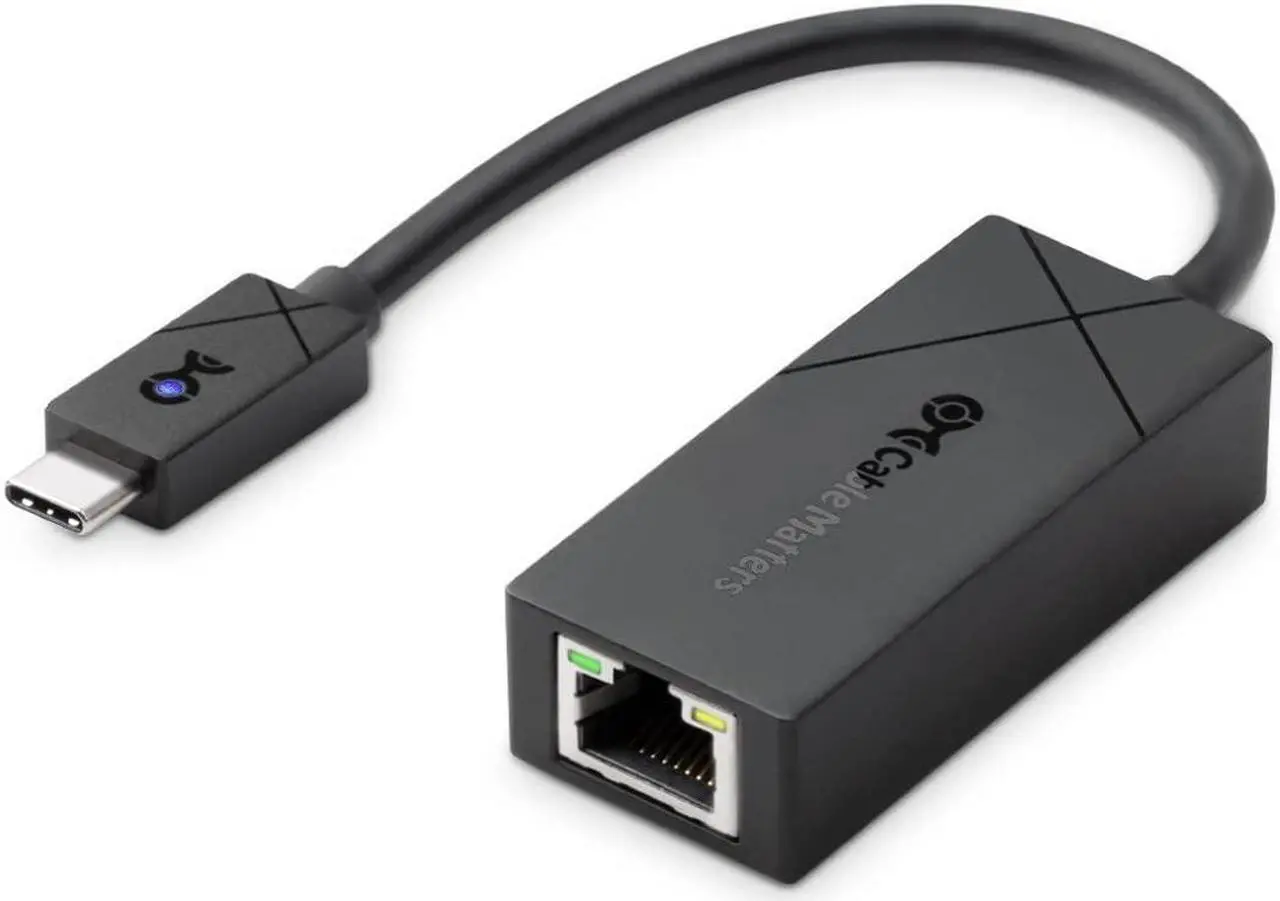 Main image of [Designed for Microsoft Surface] Cable Matters USB C to 2.5Gbps Ethernet Adapter, USB-C to Network, 2.5g Ethernet to USB-C Adapter Black