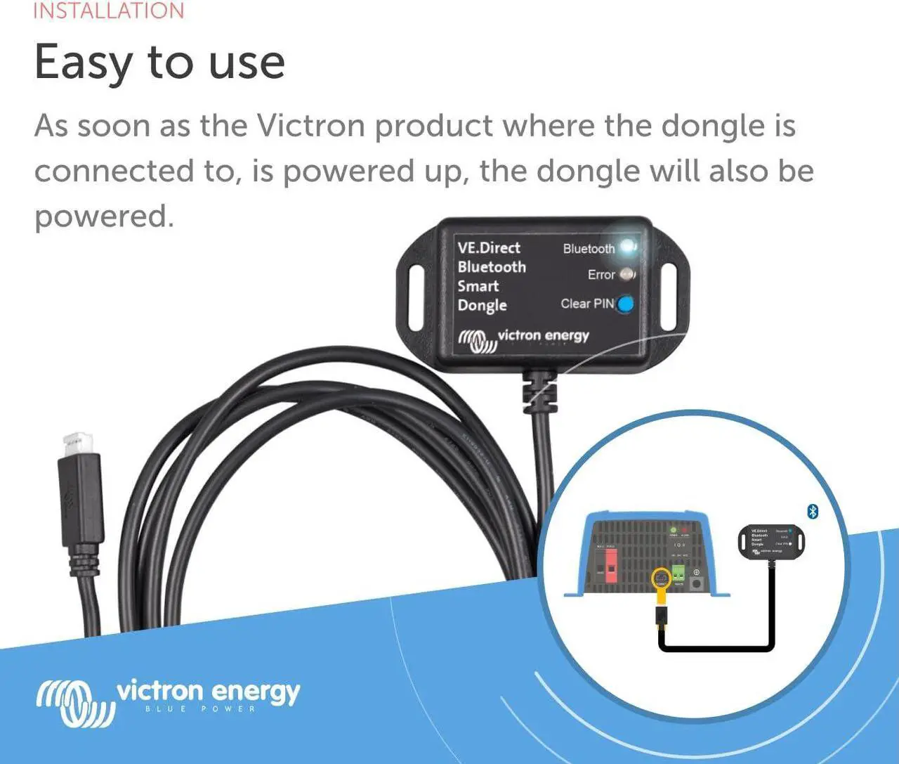 Alt view image 3 of 4 - Victron Energy VE.Direct Smart Dongle (Bluetooth)