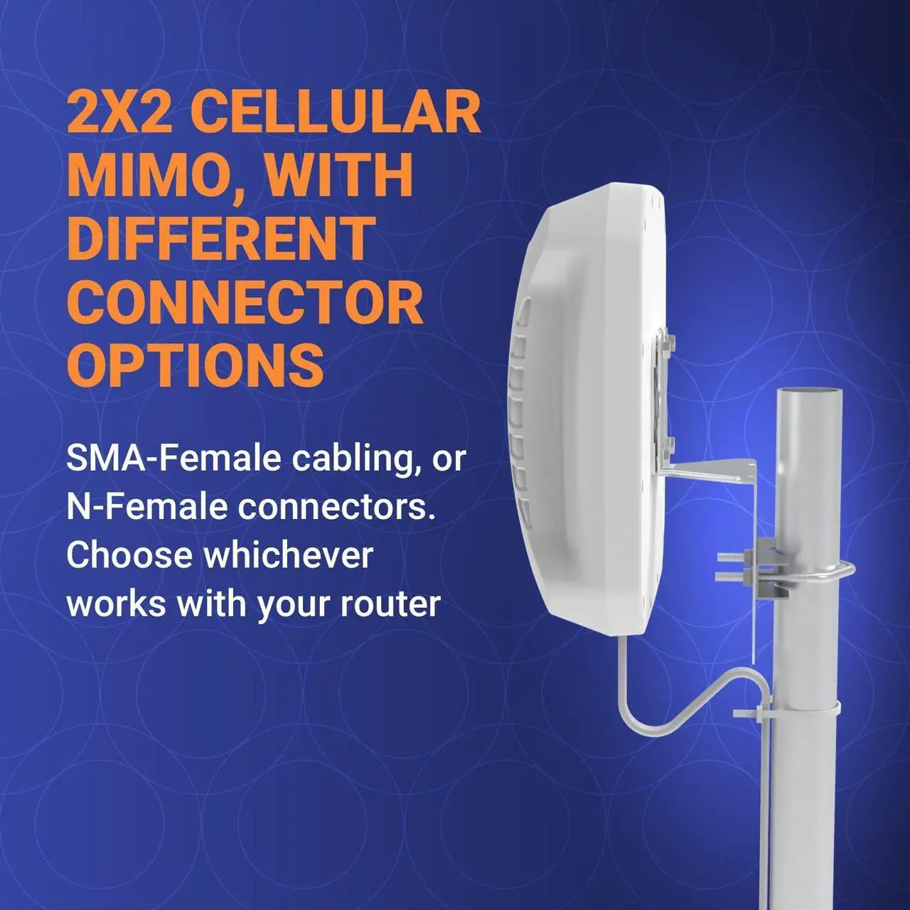 Alt view image 3 of 4 - Poynting XPOL-2-5G (No T-Mobile) Directional Cellular Antenna | 2X2 MIMO | 4G/LTE 5G | 698-3800 MHz | 11dBi | N-Connector