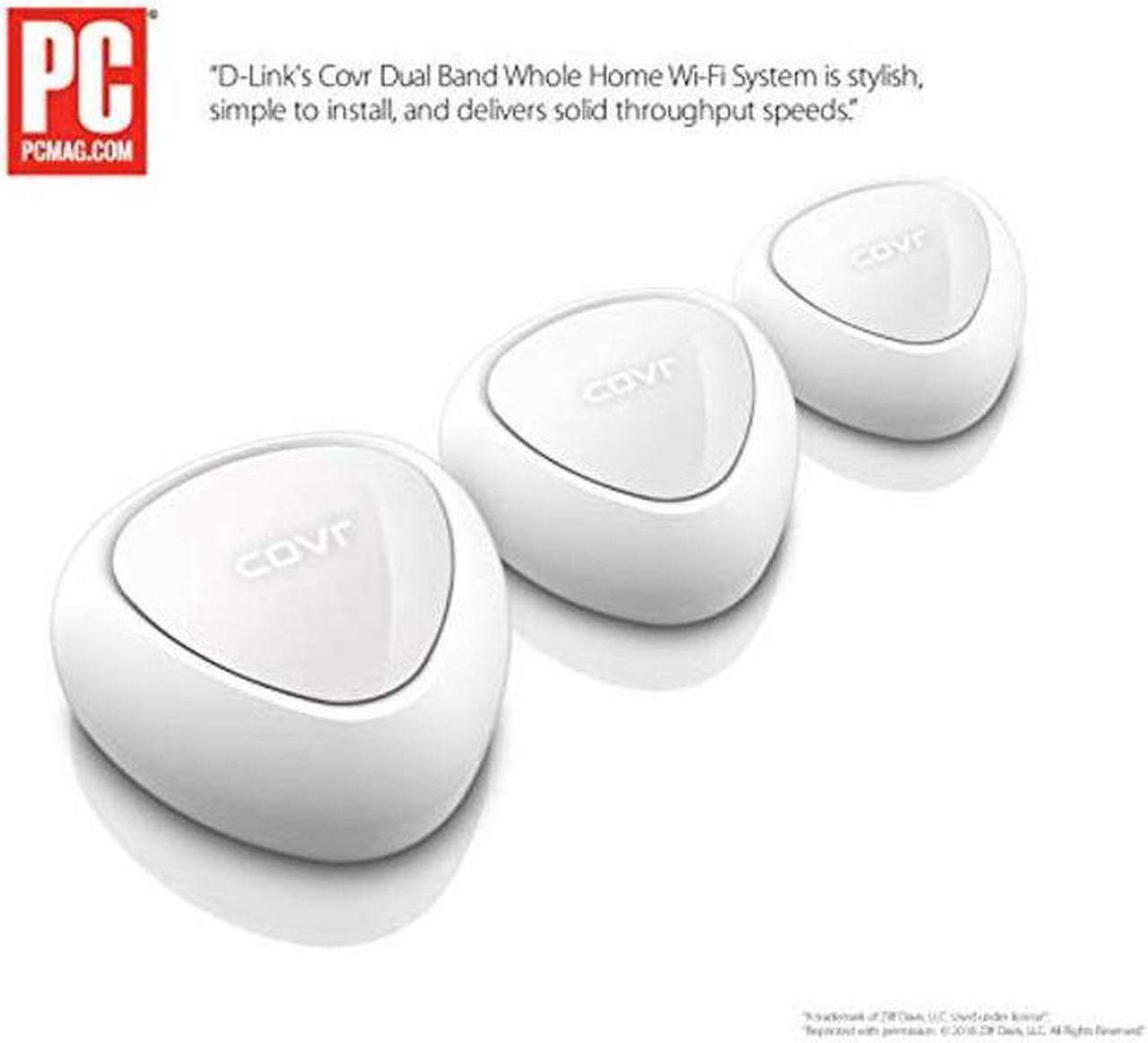 Alt view image 2 of 5 - D-Link COVR Whole Home Mesh WiFi System Dual Band AC1200 3-Pack Router Replacement for Wireless Internet Network Gigabit Ethernet, Up to 5000 Sq. Ft. (COVR-C1203-US)