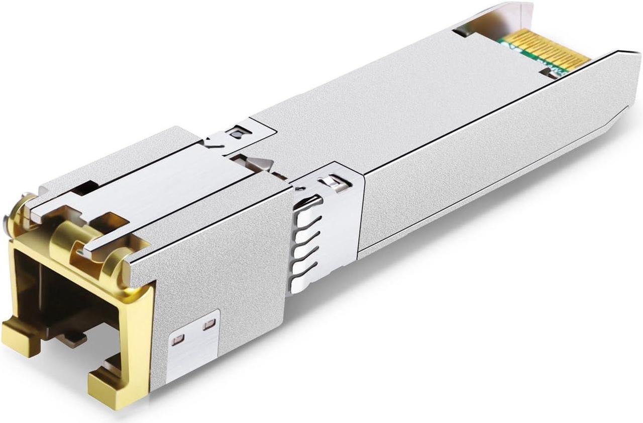Alt view image 4 of 5 - 6COM 4Pack 10GBase-T SFP+ Transceiver, 10G T SFP+ RJ45 Copper Module CAT.6a for Cisco SFP-10G-T-S, Ubiquiti UF-RJ45-10G, Fortinet, Netgear, D-Link, Supermicro, TP-Link, up to 30m