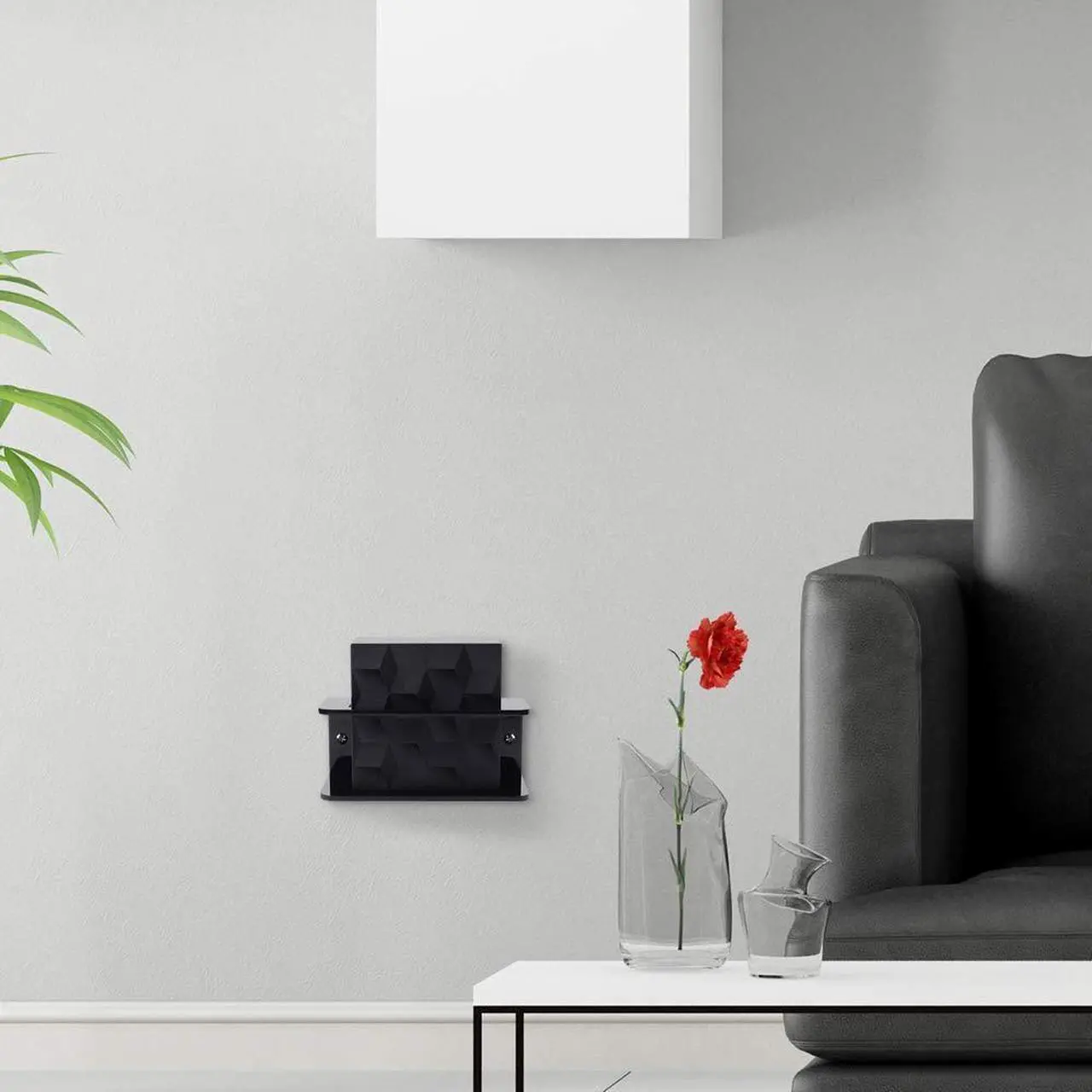 Alt view image 2 of 5 - OkeMeeo Wall Mount for NETGEAR Nighthawk Mesh WiFi 6 - Holder for (MR60) and Mesh WiFi 6 Satellite (MS60) for Nighthawk MK64, MK63S, MK63 and MK62 (2 Pack)