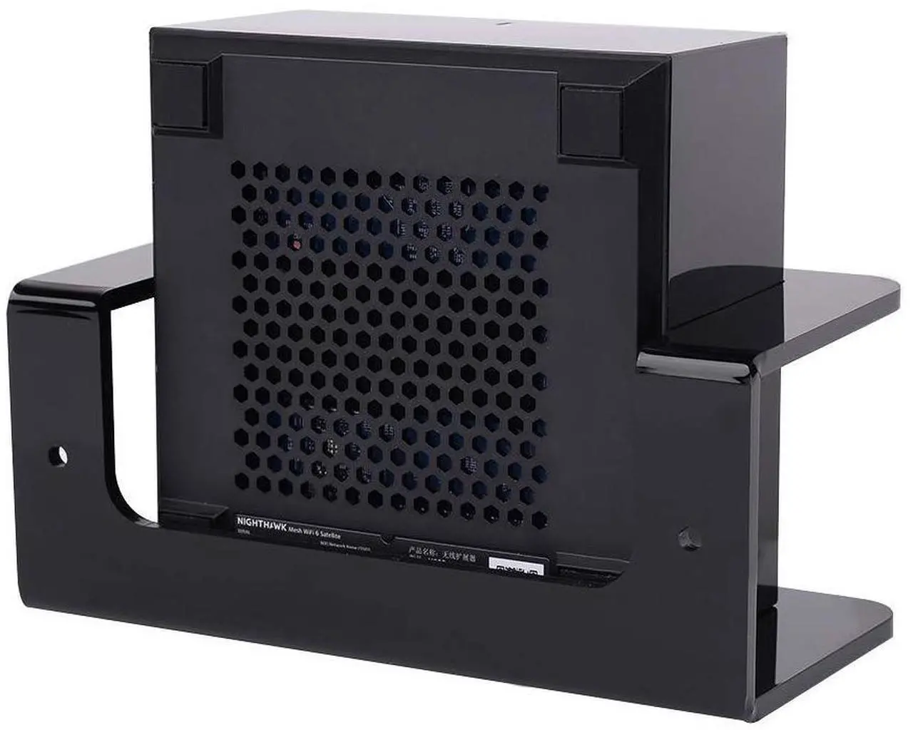Alt view image 3 of 5 - OkeMeeo Wall Mount for NETGEAR Nighthawk Mesh WiFi 6 - Holder for (MR60) and Mesh WiFi 6 Satellite (MS60) for Nighthawk MK64, MK63S, MK63 and MK62 (2 Pack)