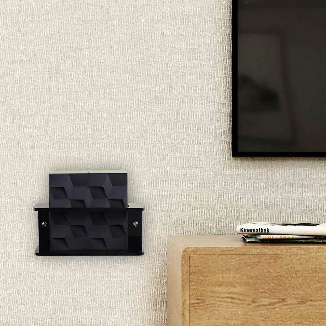 Alt view image 4 of 5 - OkeMeeo Wall Mount for NETGEAR Nighthawk Mesh WiFi 6 - Holder for (MR60) and Mesh WiFi 6 Satellite (MS60) for Nighthawk MK64, MK63S, MK63 and MK62 (2 Pack)
