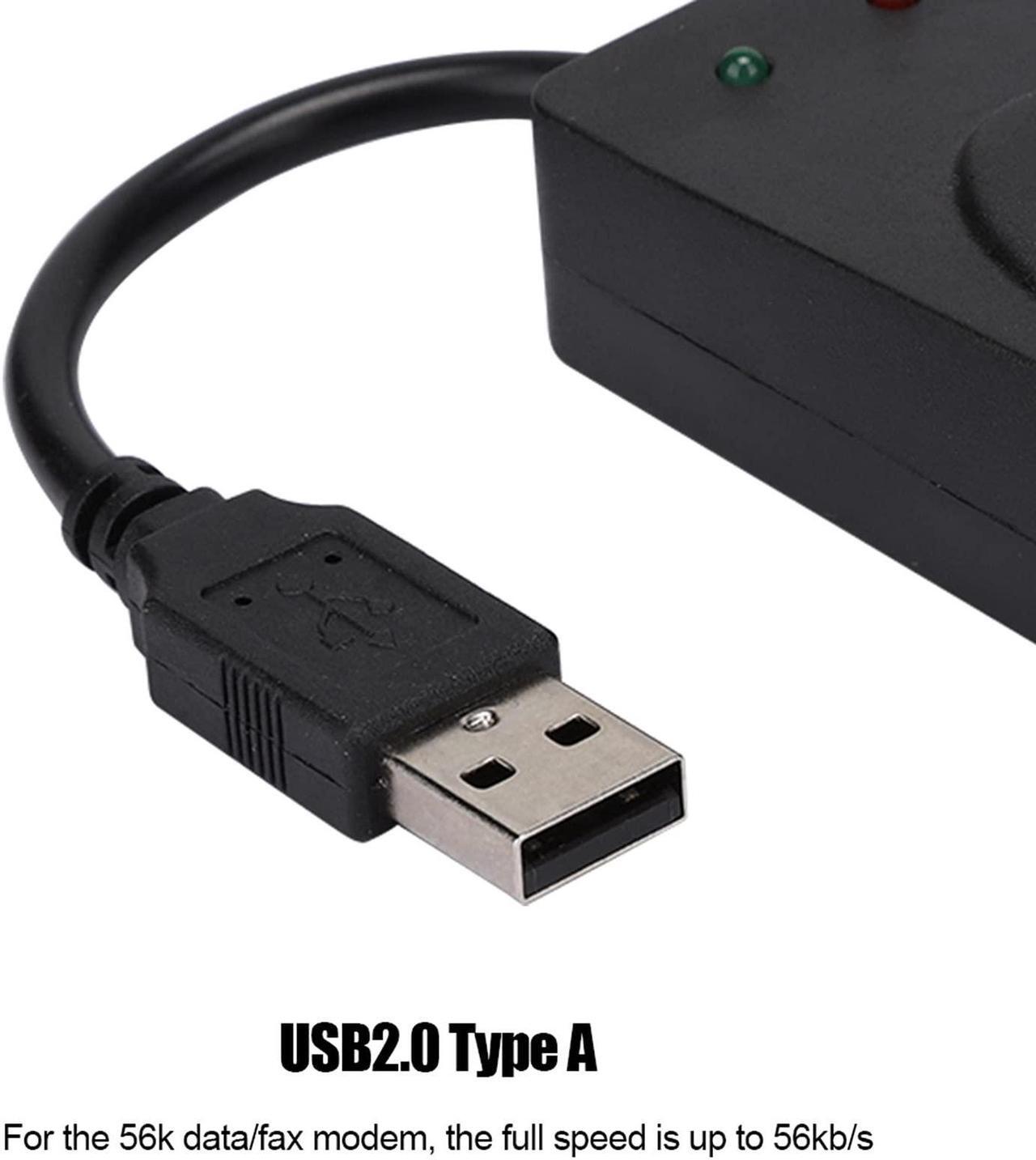 Alt view image 2 of 5 - Normal Dial up Modem, Fax Modem Dual Port USB2.0 56K External Modem Driver for Win 7/Win 8/Win 10/Win XP