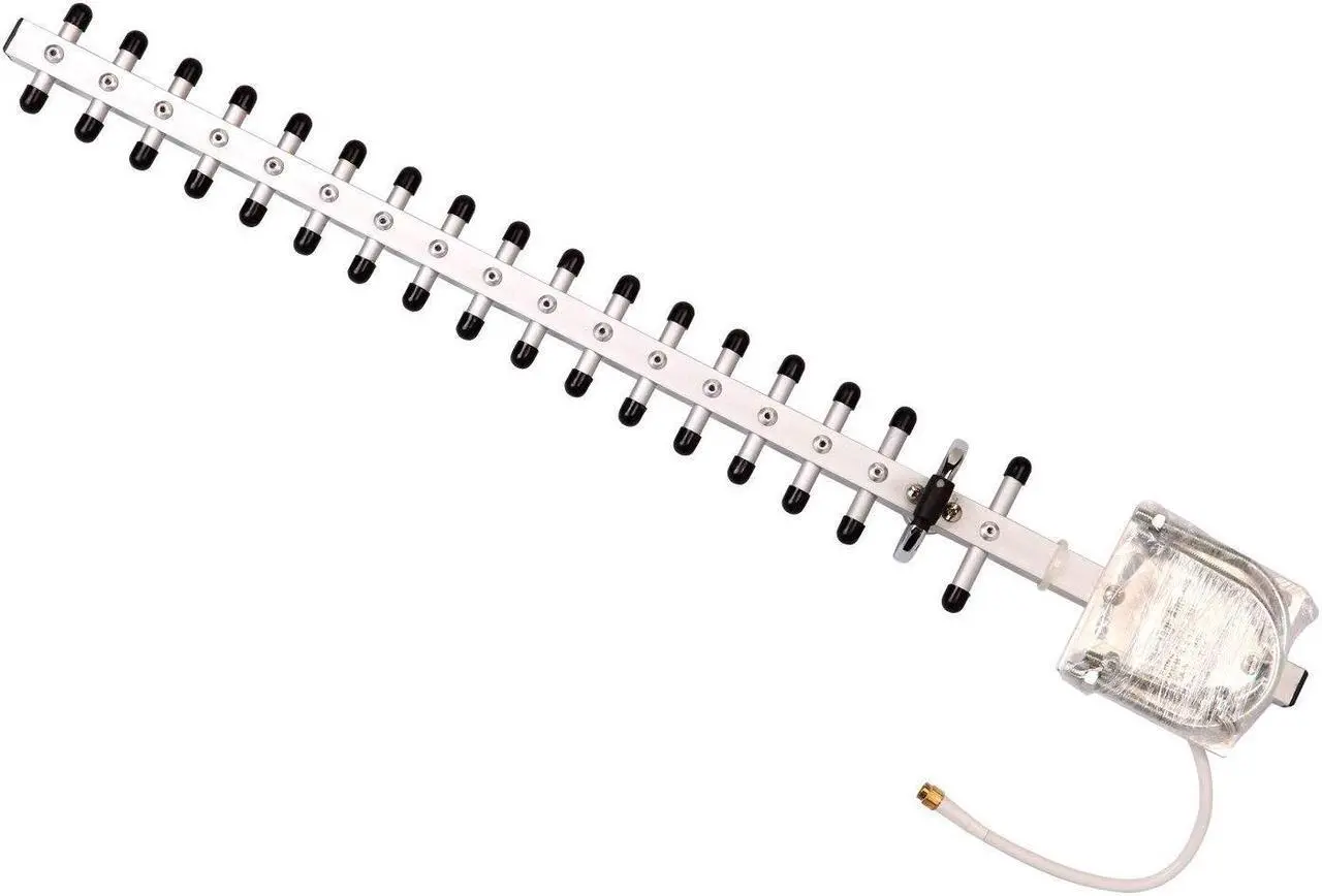 Alt view image 2 of 5 - TECHTOO WiFi Antenna 2.4GHz 18dBi High Gain Yagi Directional Antenna Booster with RP-SMA Connector for Network Router/Reapter/USB Adapter/Extension Network PCI Card/Security Camera