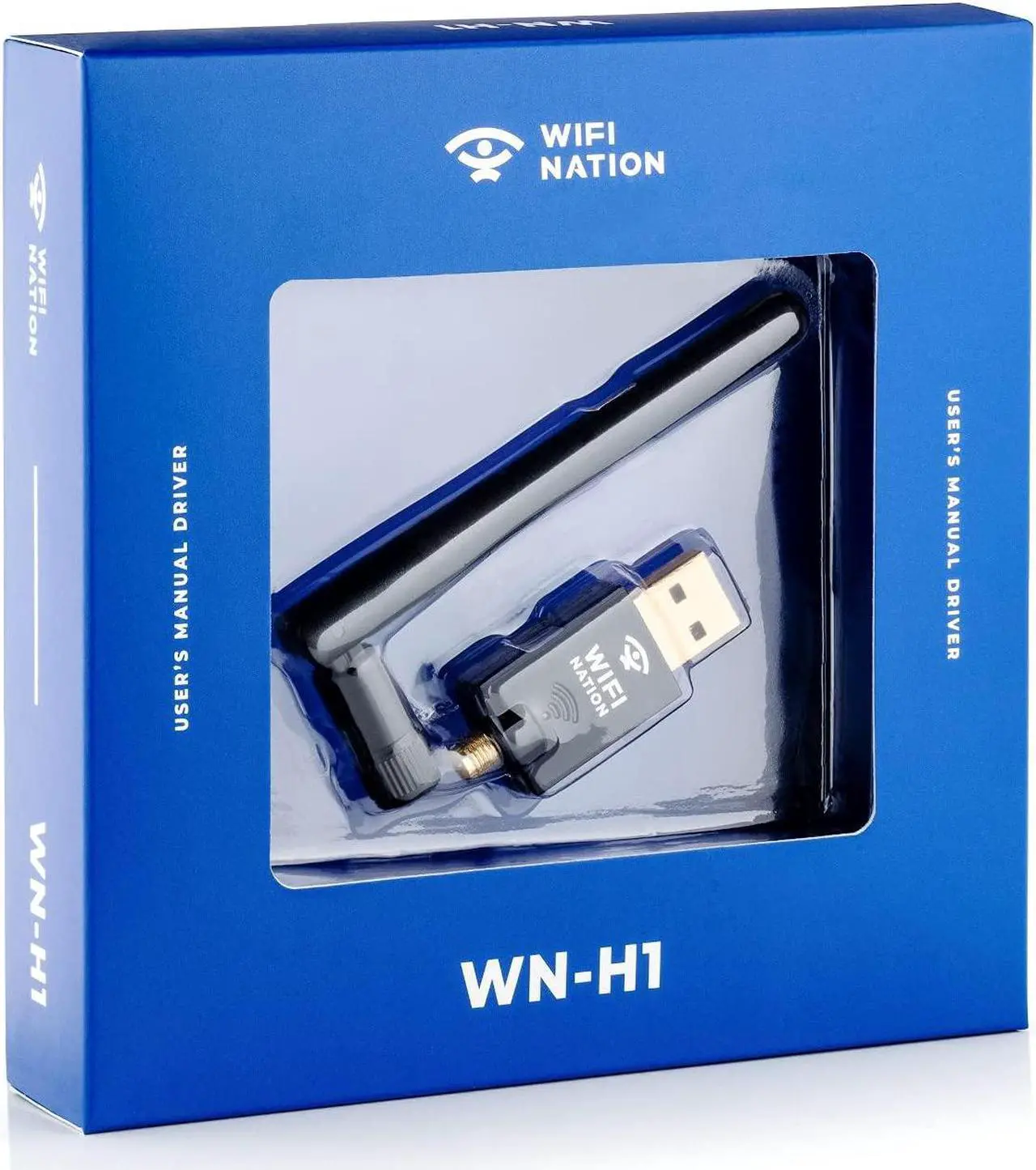 Main image of WiFi Nation(r) 802.11ac AC600 Fast USB WiFi Adapter, Wireless dongle with 2dBi dipole SMA Antenna, chipset: Realtek RTL8811AU, Dual Band 2.4GHz or 5GHz, Windows, MacOS and Linux Supported