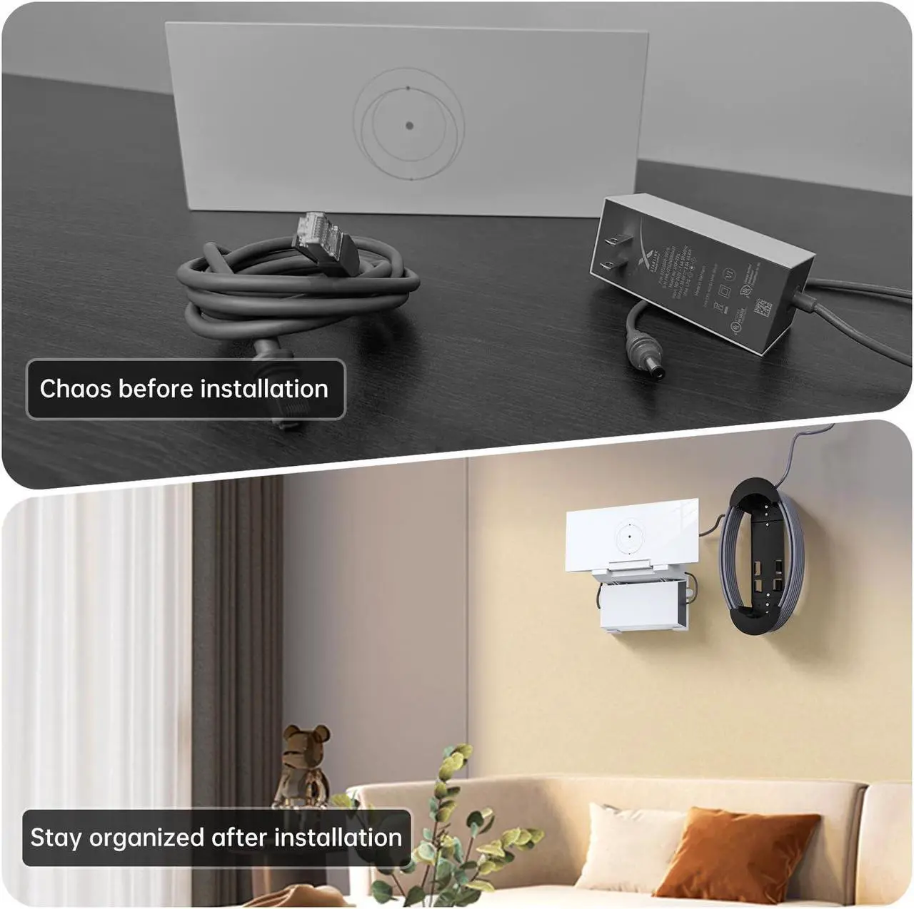 Alt view image 2 of 5 - XLTTYWL Starlink Gen 3 Mount, All in One Starlink Standard V3 Mesh Router and Starlink Gen 3 Power Supply Mounting Kit for Starlink V3&Gen 3 High Performance Standard Router