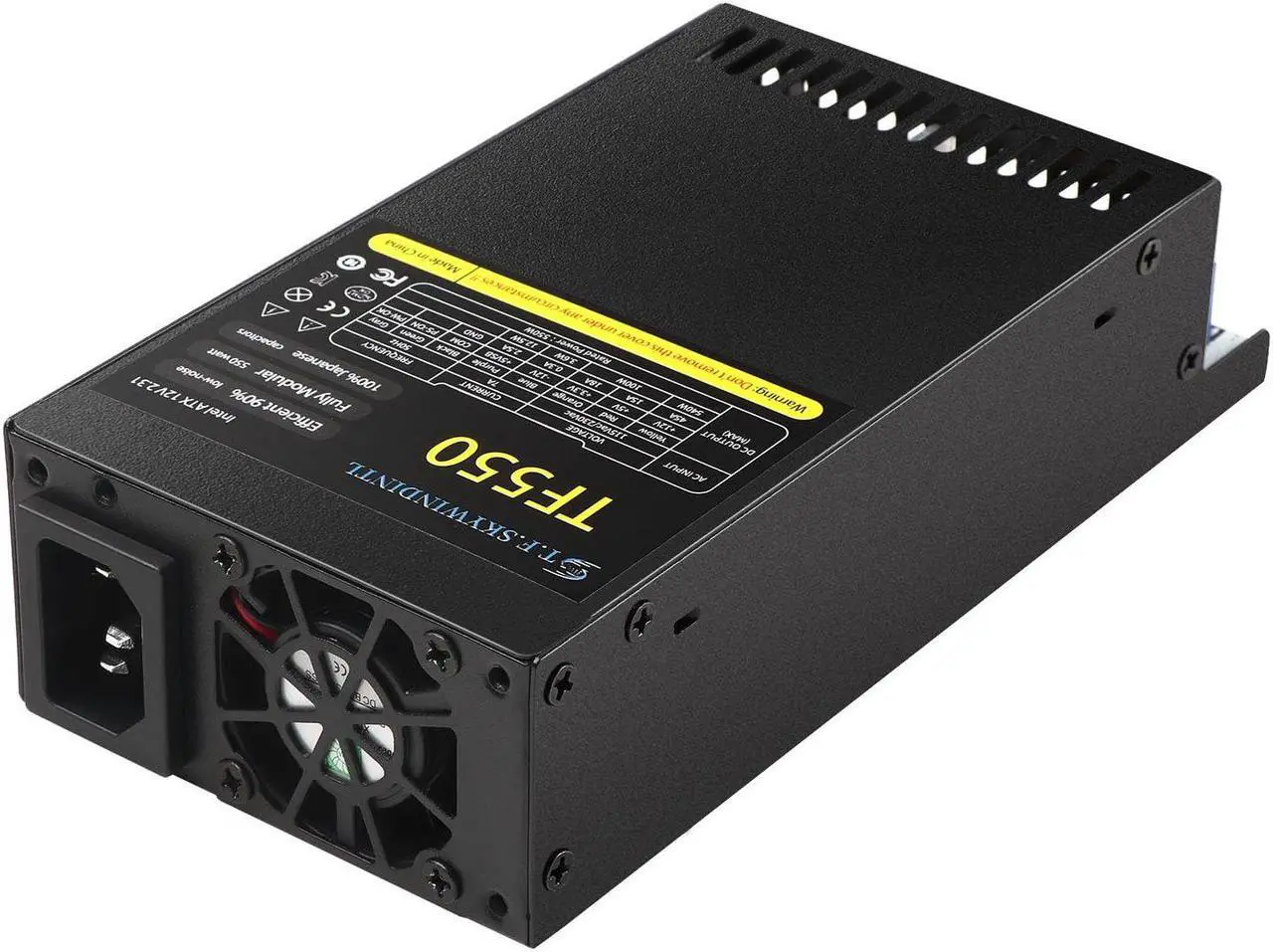 Main image of Flex ATX 550W Power Supply Fully Modular PSU Full Voltage 110/220V AC Full Power for POS AIO System Desktop Gaming Server Small Form Factor Mini ITX Computer Power Supplies (TF550B)