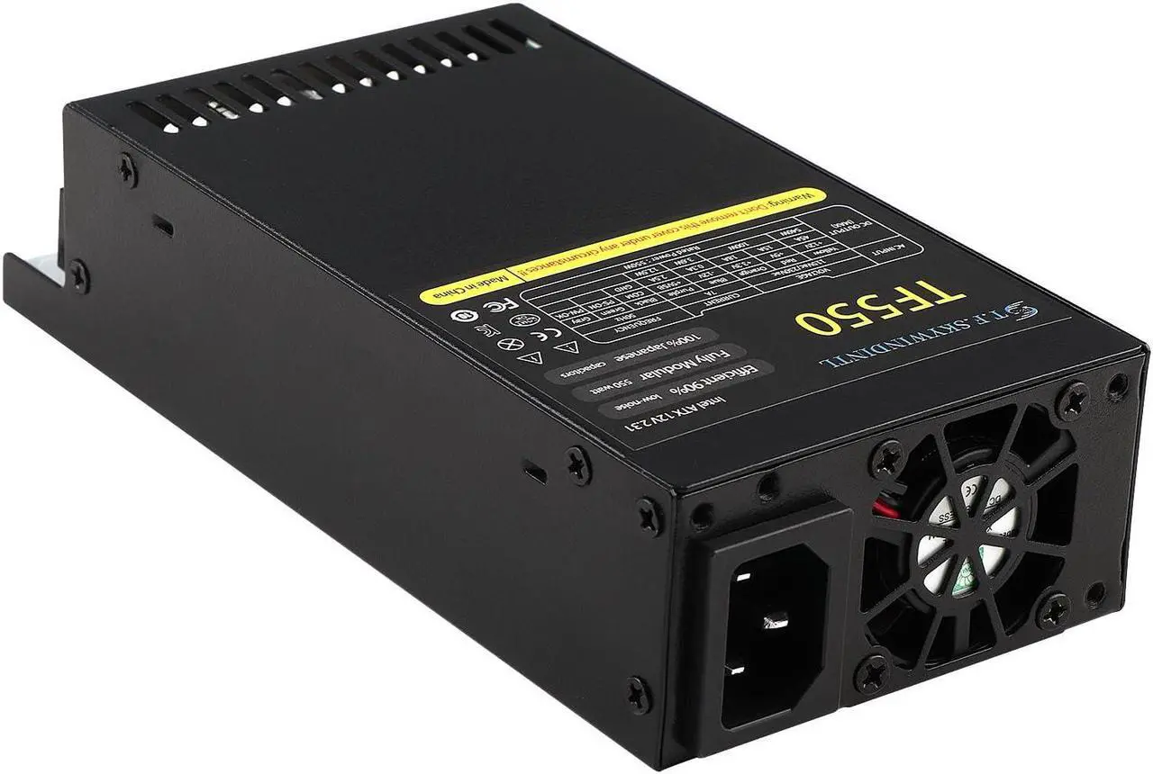 Alt view image 5 of 5 - Flex ATX 550W Power Supply Fully Modular PSU Full Voltage 110/220V AC Full Power for POS AIO System Desktop Gaming Server Small Form Factor Mini ITX Computer Power Supplies (TF550B)