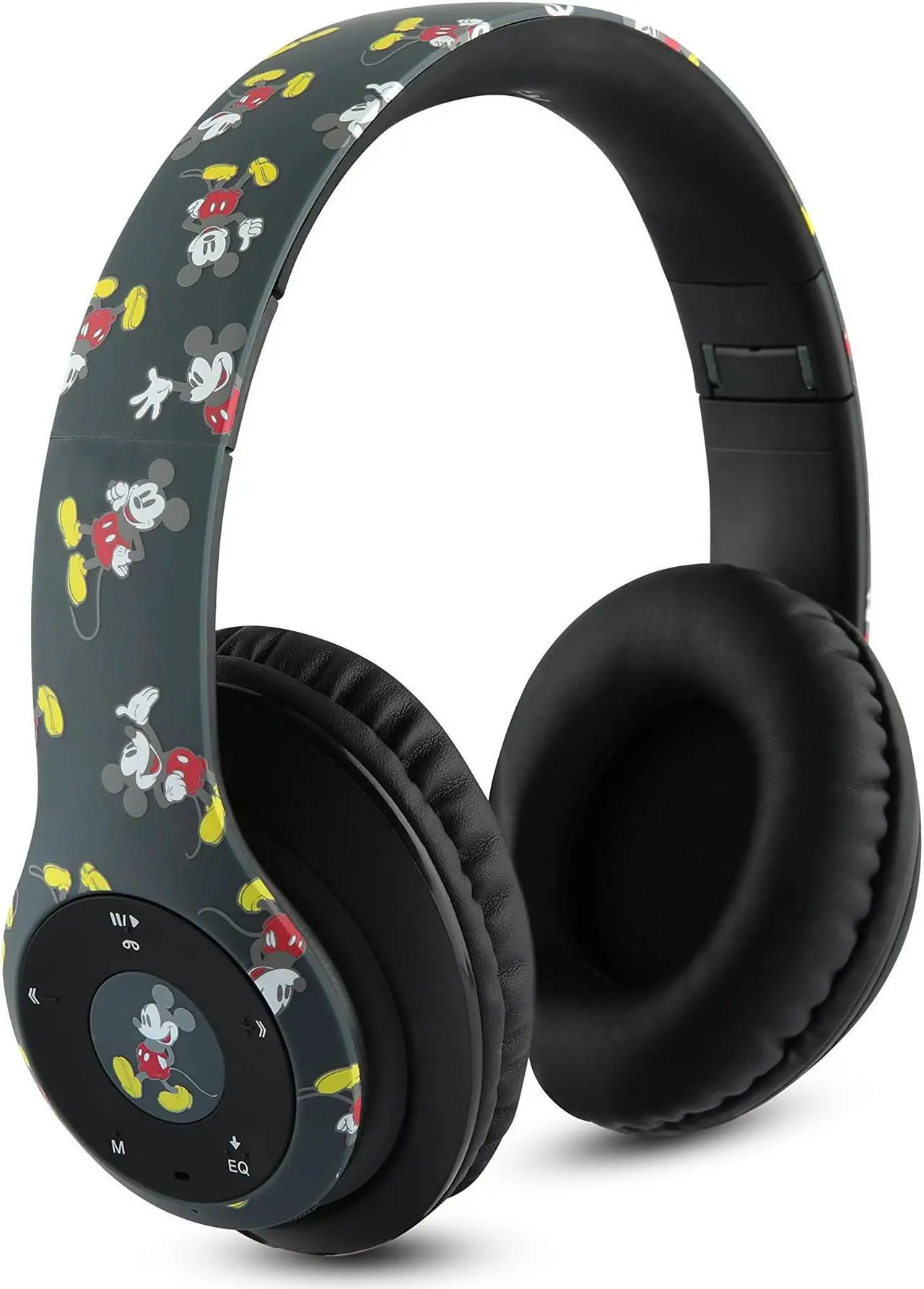 Alt view image 2 of 5 - Disney Mickey Mouse Bluetooth Headphones Over Ear, Wireless and Wired Foldable Headset Built-in Microphone - Birthday Gift Adults Kids - Audifonos Auriculares Inalambricos