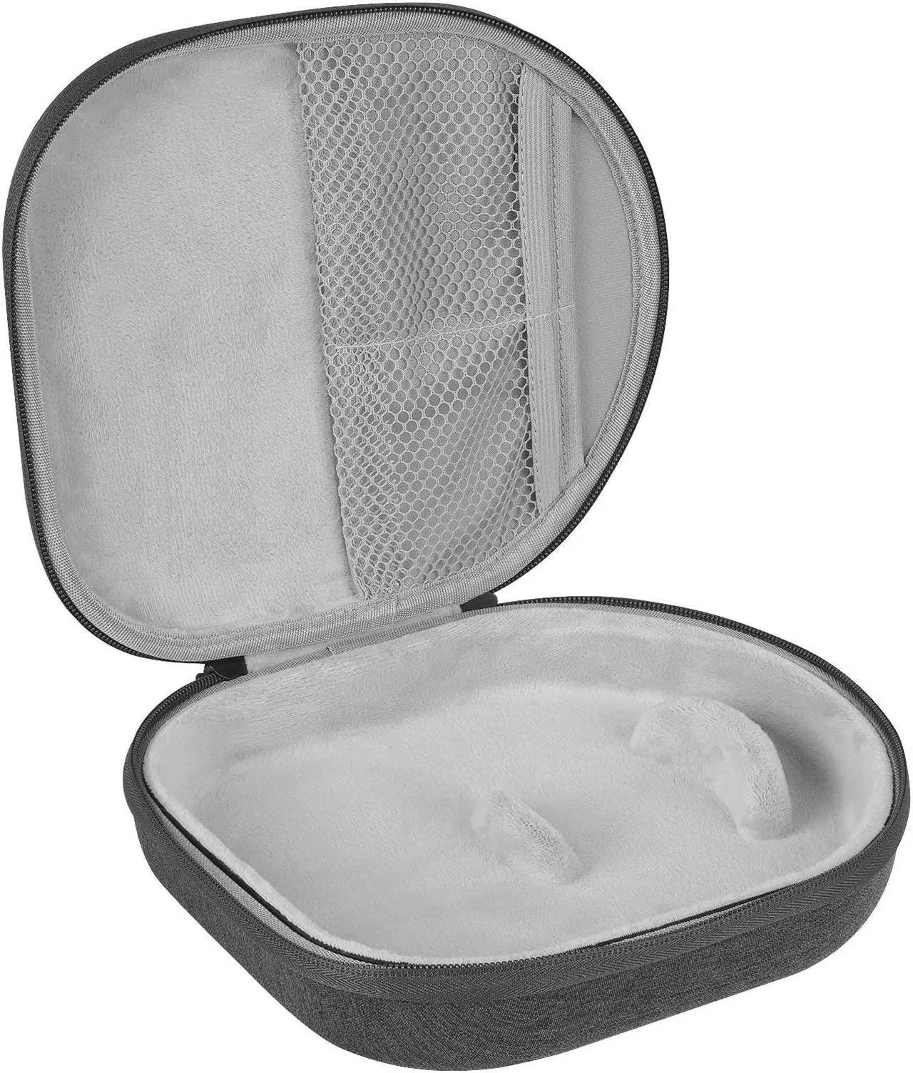 Alt view image 2 of 5 - Geekria Shield Headphones Case Compatible with JBL Tune 770NC, Tune 760NC, Tune 750BTNC, Tune 710BT, Tune 570BT, Case, Replacement Hard Shell Travel Carrying Bag with Cable Storage (Dark Grey)