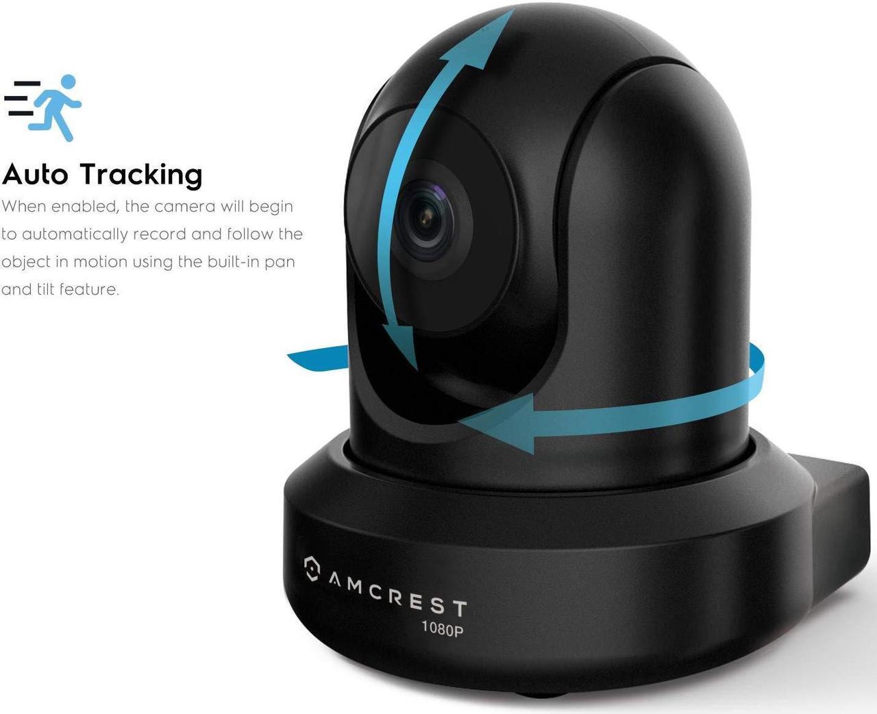 Alt view image 4 of 5 - Amcrest 2-Pack 1080p WiFi Camera Indoor, 2MP Pan/Tilt Home Security Camera, Auto-Tracking, Motion & Audio Detection, Enhanced Browser Compatibility, H.265, Two-Way Talk 2PACK-IP2M-841B-V3 (Black)