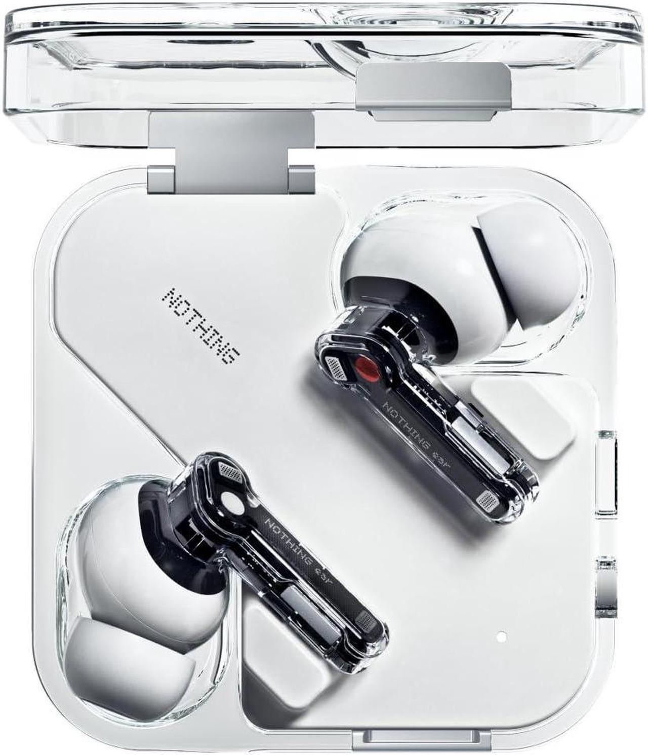 Alt view image 3 of 5 - Nothing Ear Wireless Earbuds with ChatGPT Integration, Smart ANC, Hi-Res Audio with LDAC & LHDC, 11mm Dynamic Bass Boost, 40.5H Playtime, 6 Mics for Calls Wireless Headphones, Wireless Charging White