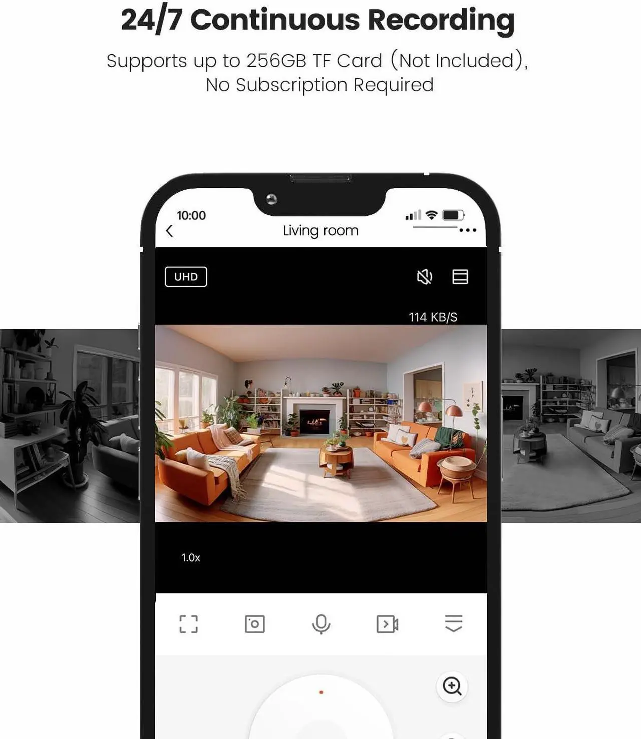 Alt view image 5 of 5 - TREATLIFE 5MP Ultra HD 2.4G/5G Smart Security Camera for Baby Monitor, Dog Camera w/Motion Detection/AI Tracking, 2-Way Audio, Night Vision, Cloud & SD Card Storage, Works with Alexa/Google Home/App