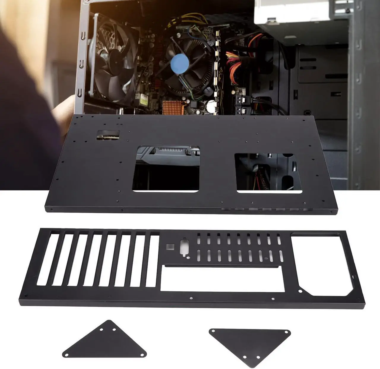Alt view image 4 of 5 - Open Chassis, Motherboard Case Rack for MK 01 DIY Gaming Computer Case Widely Body Heat Dissipation Design Open Chassis Mining Machine, Support Motherboards within 305x245mm