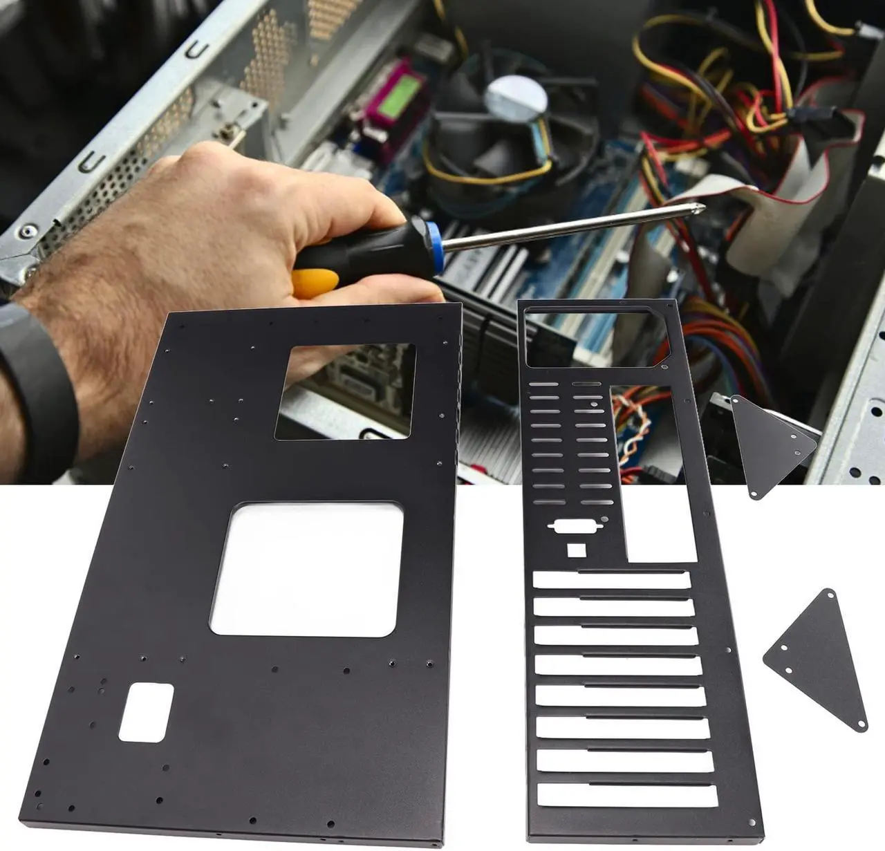 Alt view image 3 of 5 - Open Chassis, Motherboard Case Rack for MK 01 DIY Gaming Computer Case Widely Body Heat Dissipation Design Open Chassis Mining Machine, Support Motherboards within 305x245mm