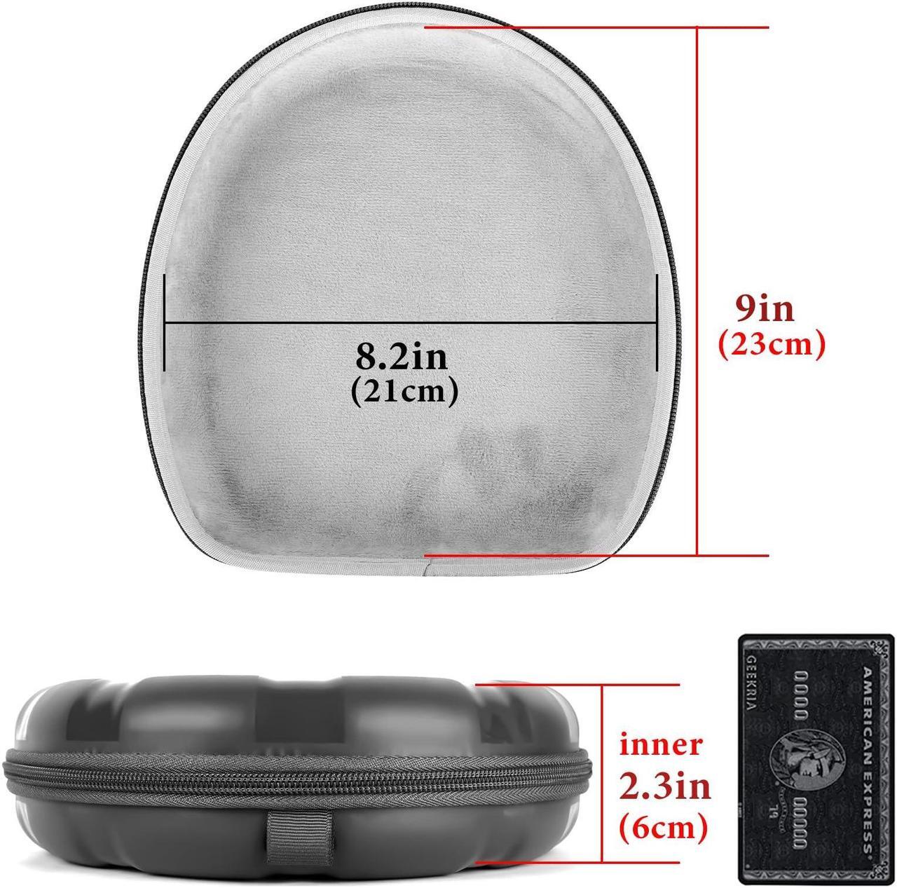 Alt view image 4 of 5 - Geekria Shield Headphone Case Compatible with Sony WH-CH710N, WH-1000XM5, WH-1000XM4, WH-1000XM3, MDR-1AM2 Case, Replacement Hard Shell Travel Carrying Bag with Cable Storage (Silver)