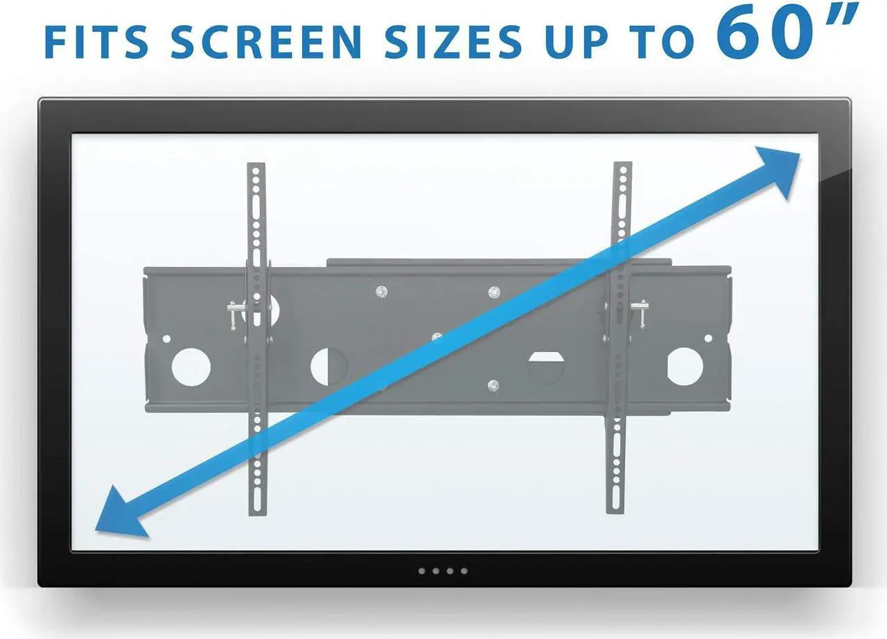 Alt view image 4 of 5 - Mount-It! Extended Articulating TV Wall Mount Low-Profile Full Motion Tilting Corner Bracket for 32-60 Inch Flat Screen, VESA up to 750x450, 175 lb Capacity (MI-326B)