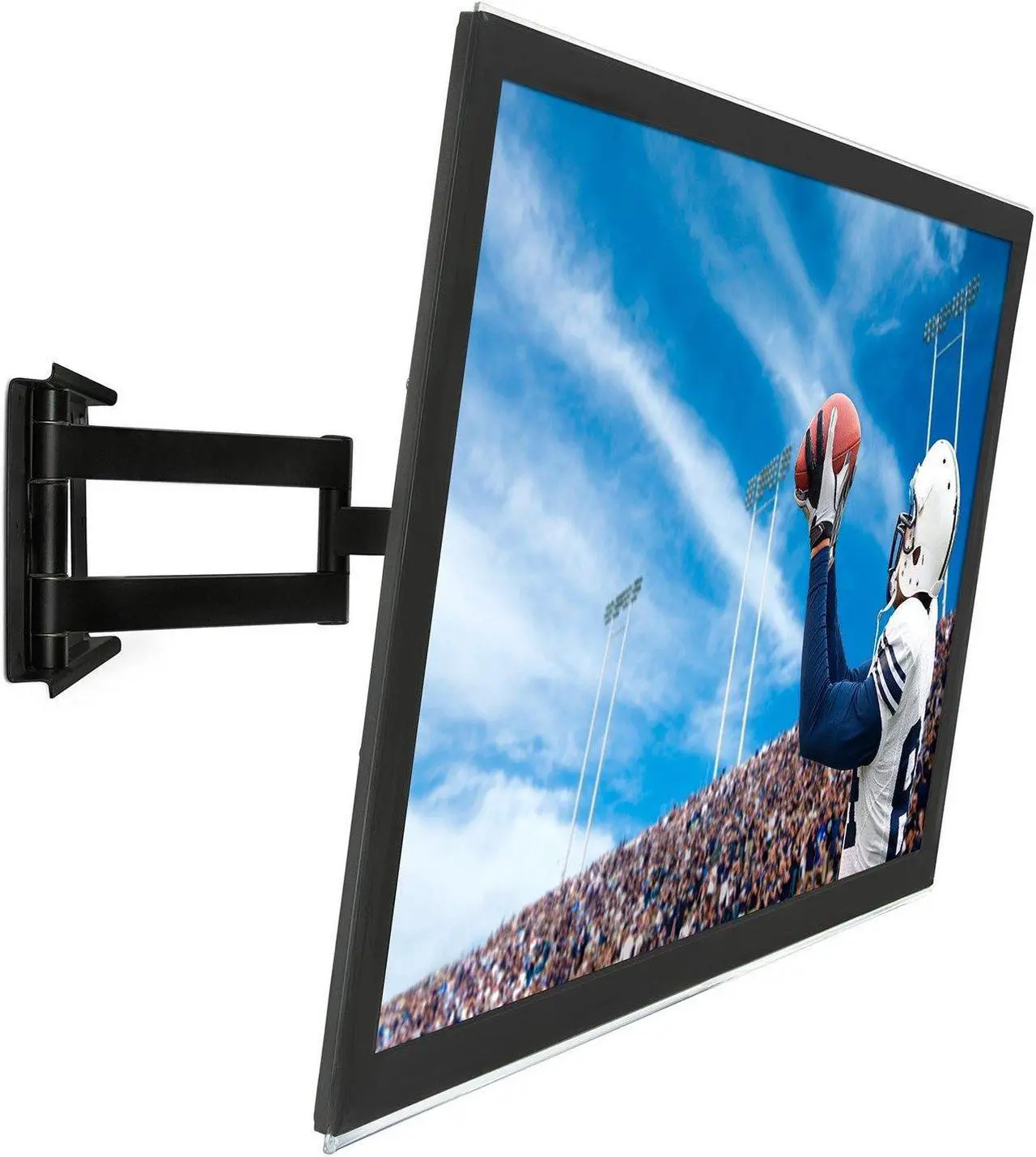 Alt view image 2 of 5 - Mount-It! Extended Articulating TV Wall Mount Low-Profile Full Motion Tilting Corner Bracket for 32-60 Inch Flat Screen, VESA up to 750x450, 175 lb Capacity (MI-326B)