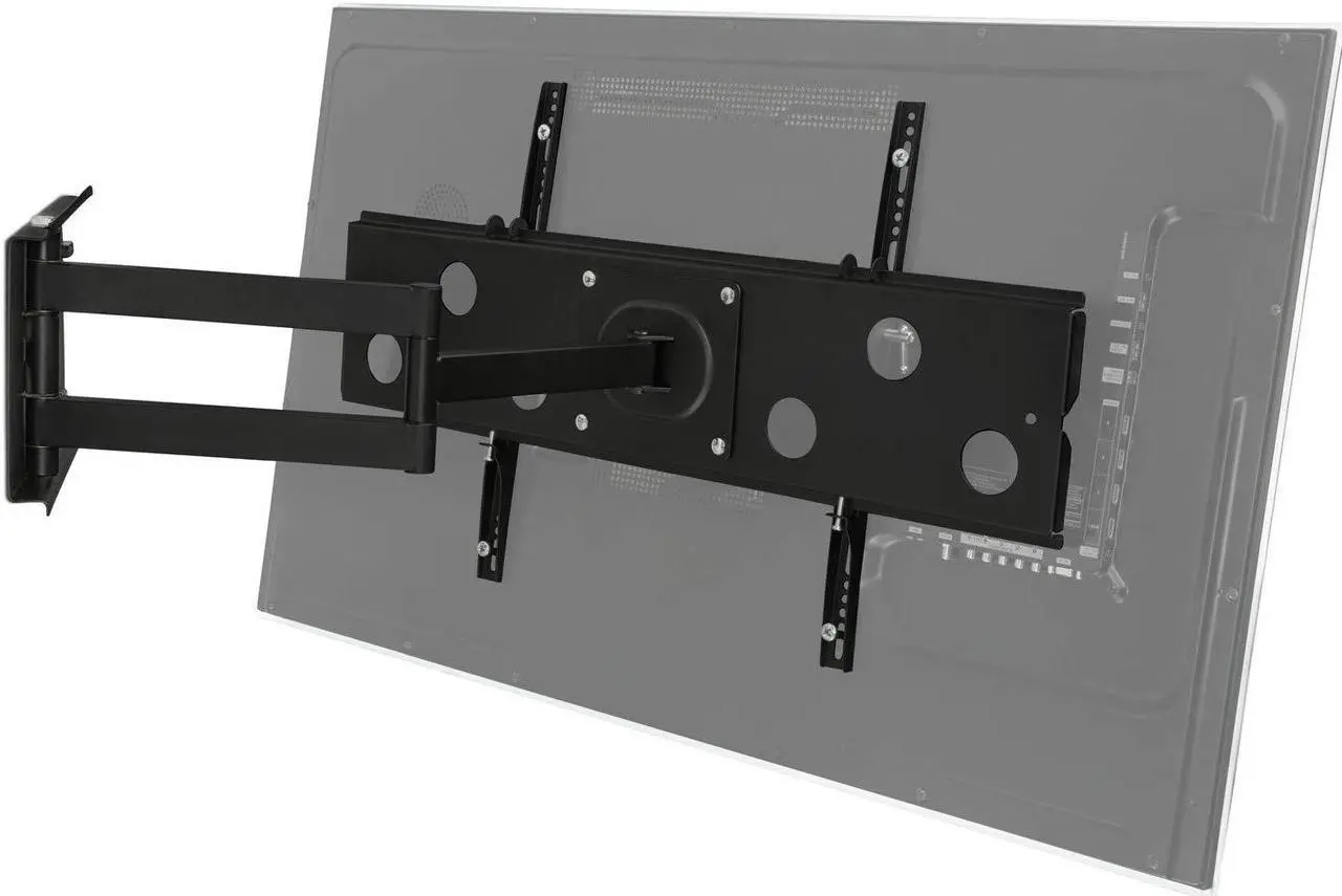 Alt view image 3 of 5 - Mount-It! Extended Articulating TV Wall Mount Low-Profile Full Motion Tilting Corner Bracket for 32-60 Inch Flat Screen, VESA up to 750x450, 175 lb Capacity (MI-326B)