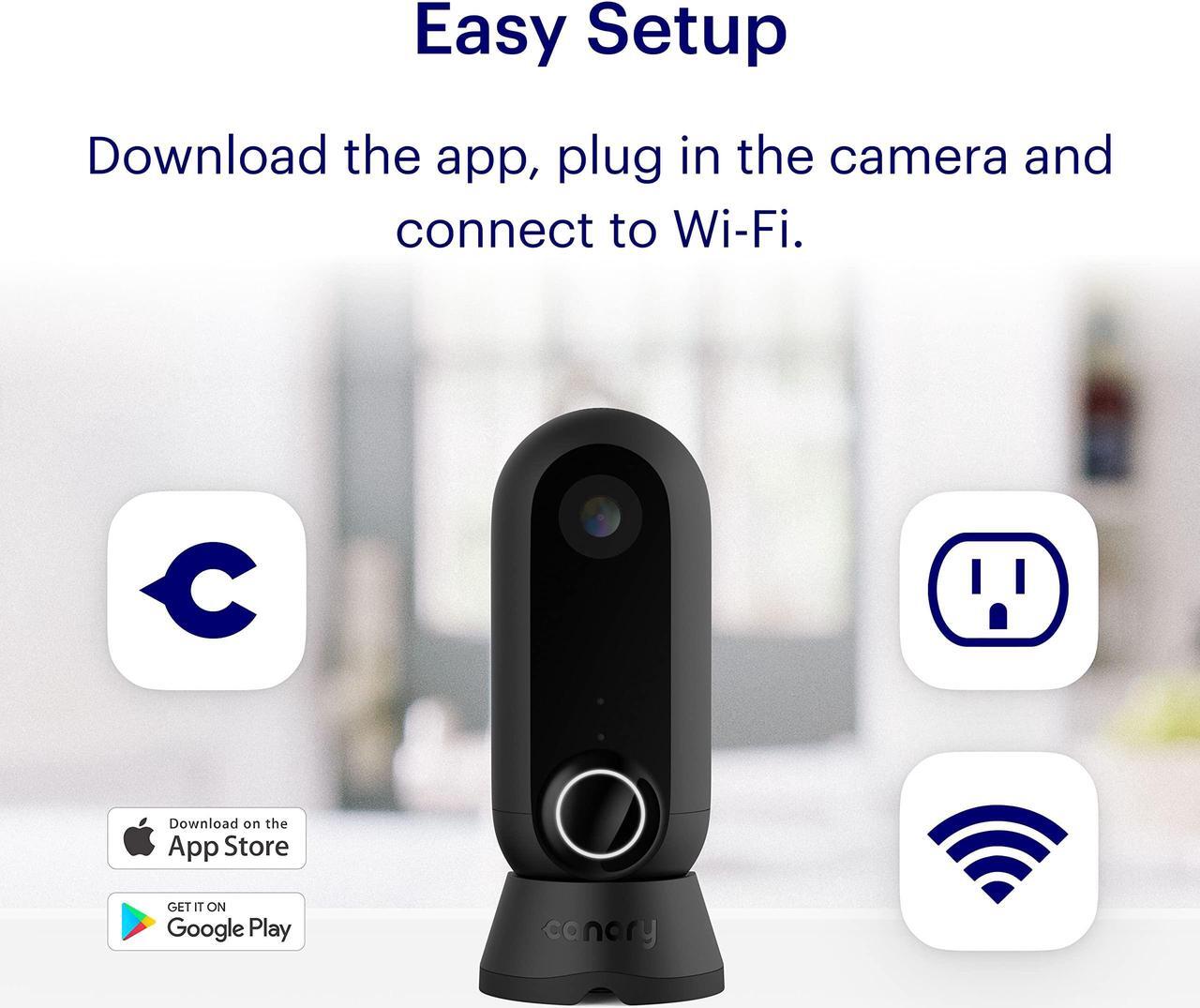 Alt view image 4 of 5 - Canary Flex Outdoor Indoor Home Security Camera HD WiFi IP | 24/7 Watch Live Video, Weatherproof, Wire-free & Wired, Motion Alerts, Two-Way Talk, Night Vision, 10x Zoom, Works with Alexa & more