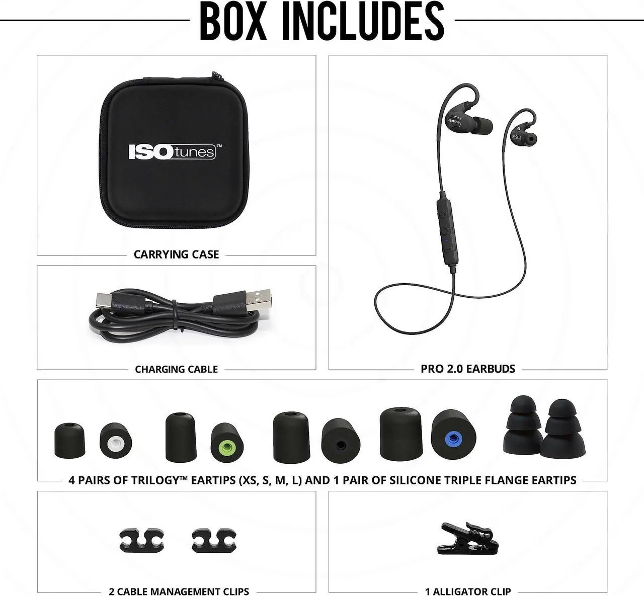 Alt view image 5 of 5 - ISOtunes PRO 2.0 Bluetooth Earplug Headphones, 27 dB Noise Reduction Rating, 16+ Hour Battery, IP67 Durability, Noise Cancelling Mic, OSHA Compliant Professional Hearing Protector (Matte Black)