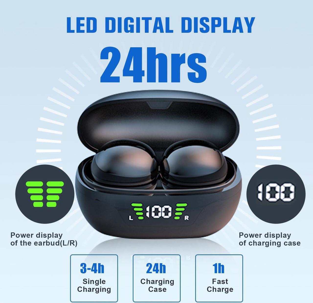 Alt view image 5 of 5 - Invisible Smallest Mini Earbuds Wireless Bluetooth Ear Buds for Small Ears Canals, Discreet Low Profile Spy Earpiece Wireless Tiny Micro Hidden Earbuds with Microphone Small Headphones for Work-Black