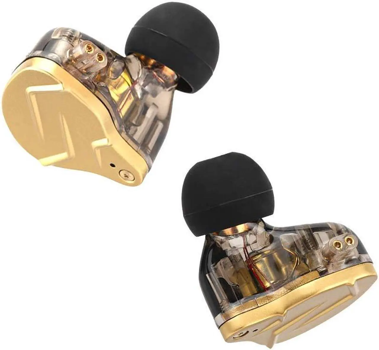 Alt view image 2 of 5 - Linsoul KZ ZSN PRO X Dual Driver 1BA+1DD Hybrid Metal Earphones HiFi in-Ear Monitor with Detachable 2Pin Cable, Zin Alloy Panel (without Mic, Gold)