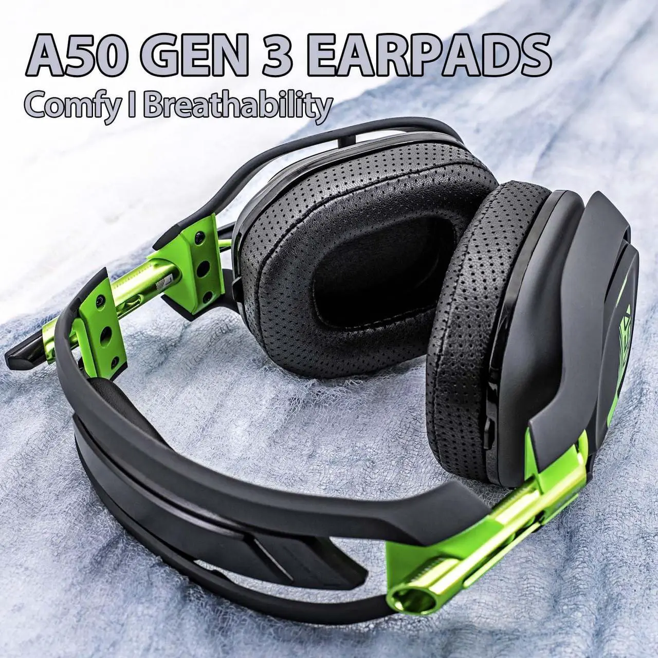 Alt view image 4 of 5 - A50 GEN 3 Earpads - Replacement Ear Cushions Compatible with Astro A50 GEN 3 Headset I Sheepskin Leather with Breathable Hole, A50 GEN 3 Mod Kit/A50 Accessories/Microphone Foam