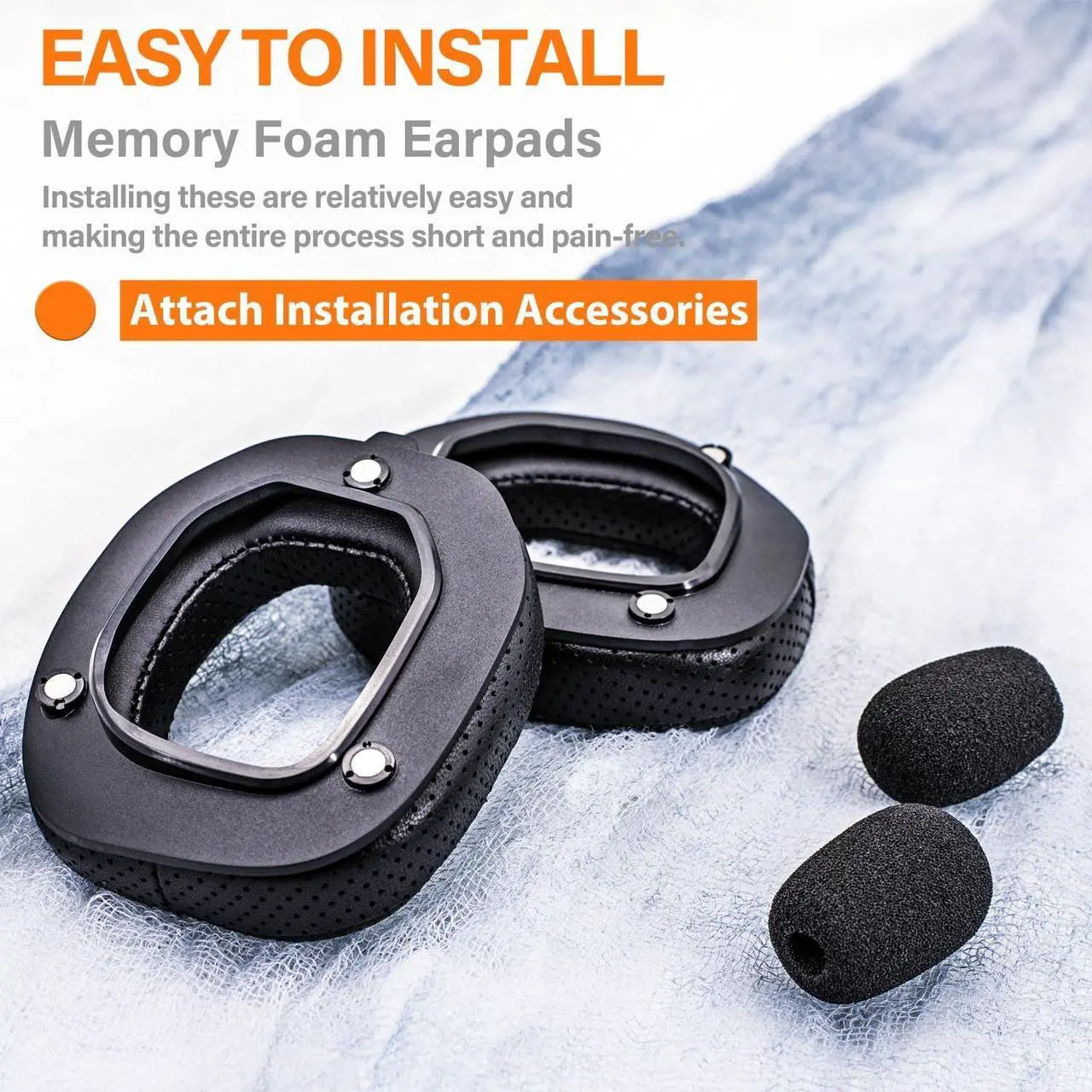 Alt view image 5 of 5 - A50 GEN 3 Earpads - Replacement Ear Cushions Compatible with Astro A50 GEN 3 Headset I Sheepskin Leather with Breathable Hole, A50 GEN 3 Mod Kit/A50 Accessories/Microphone Foam