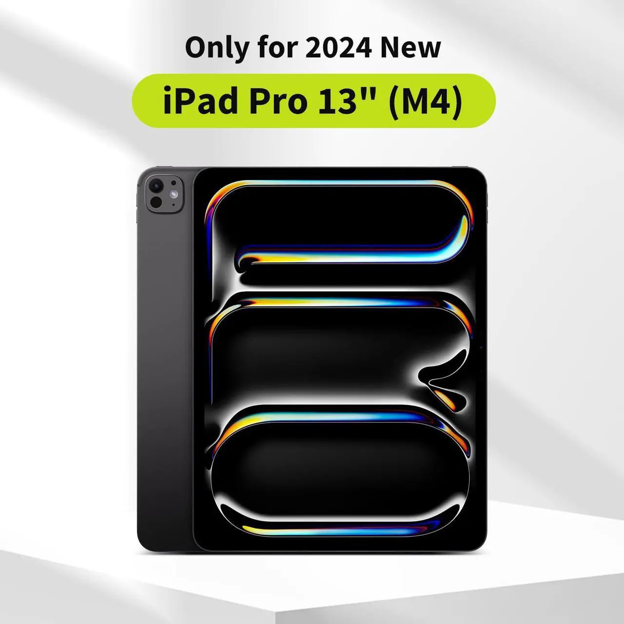 Alt view image 2 of 5 - SwitchEasy Origami 2024 iPad Pro 13" Case with Pencil Holder- Protective Folio Case for iPad Pro 13 Inch M4 (2024) with Multi-Angle Stand, Morandi Cover Case, Apple Pencil Pro Charging, Black