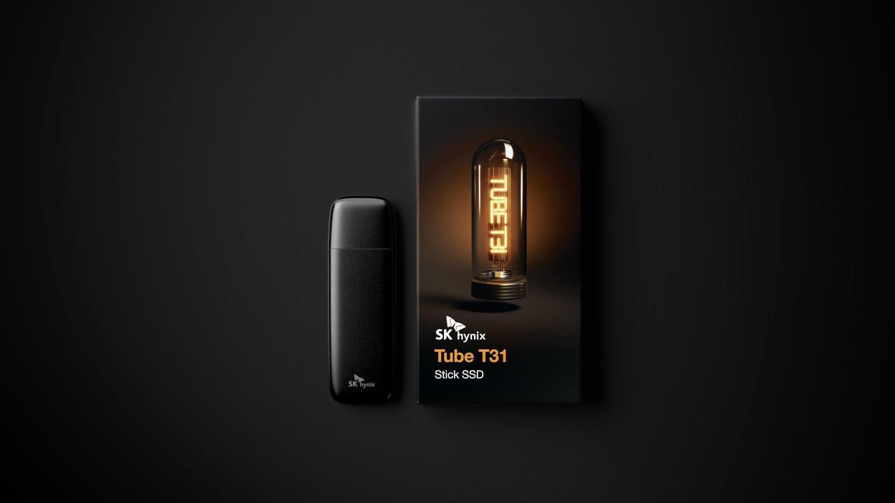 Alt view image 2 of 5 - SK hynix Tube T31 1TB Stick Type SSD with DRAM | up to 1000MB/s | 10 Gbps | USB-A 3.2 Gen2 | External Solid State Flash Drive Compatible with PS4, PS5, Xbox, Window PC & Mac