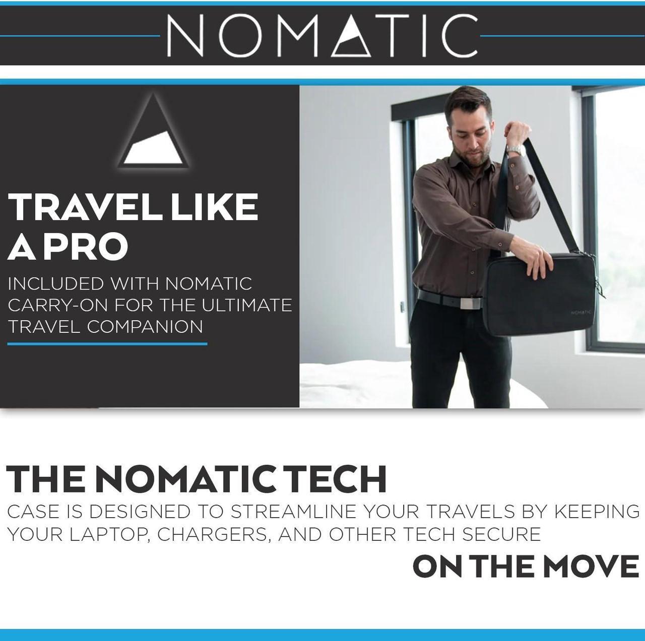 Alt view image 5 of 5 - NOMATIC Tech Case: Laptop Protective Case for MacBook Air, iPad Pro, Chromebook Notebook Computer and Chargers, Water Resistance Laptop Computer Bag