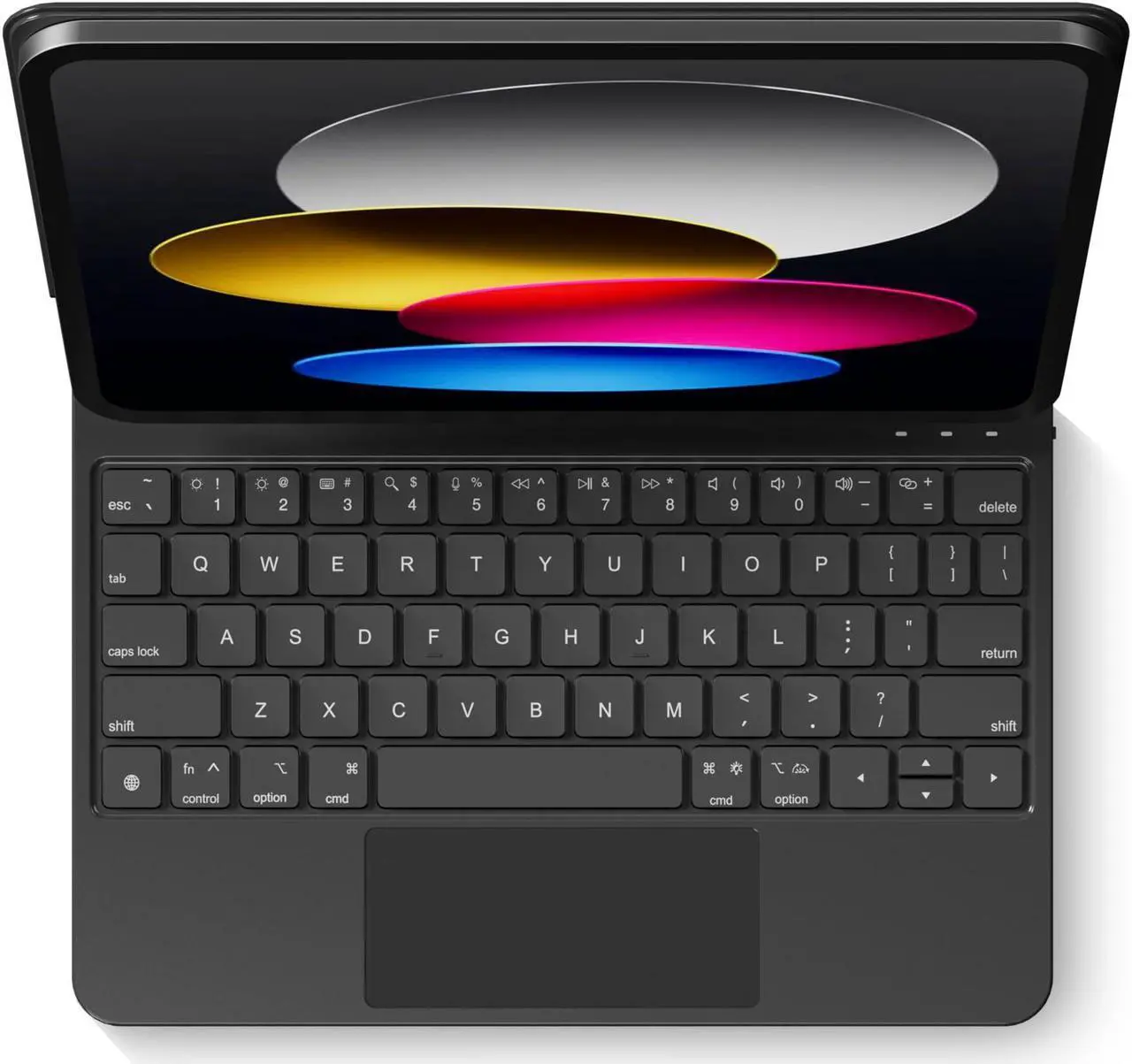 Main image of edaiser Wireless Magic Keyboard Case for Apple iPad 10th Generation 2022 10.9-inch A2696 A2777 A2757: Smart Multi-Touch Trackpad, RGB Backlit, Black