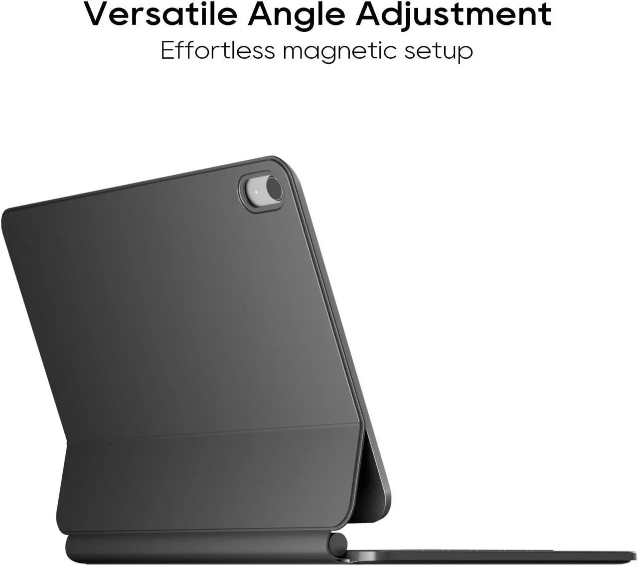 Alt view image 3 of 5 - edaiser Wireless Magic Keyboard Case for Apple iPad 10th Generation 2022 10.9-inch A2696 A2777 A2757: Smart Multi-Touch Trackpad, RGB Backlit, Black