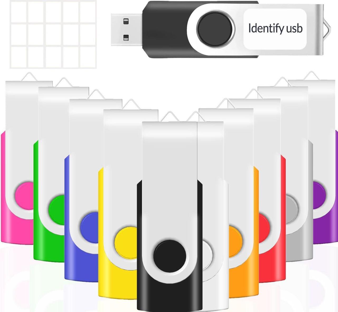 Main image of 20-Pack 512MB USB Flash Drive, USB Drives 512 MB Bulk Memory Stick JBOS Swivel Thumb Drives Gig Stick USB2.0 Pen Drive for Embroidery Sewing Machine, Zip Drive, Jump Drive, USB Stick, Mixed Color