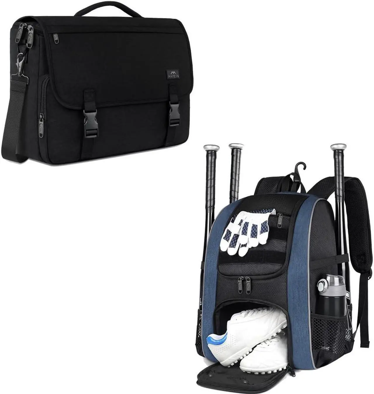 Main image of MATEIN Messenger Bag for Men, Women Briefcases. Baseball Backpack, Lightweight Softball Bag