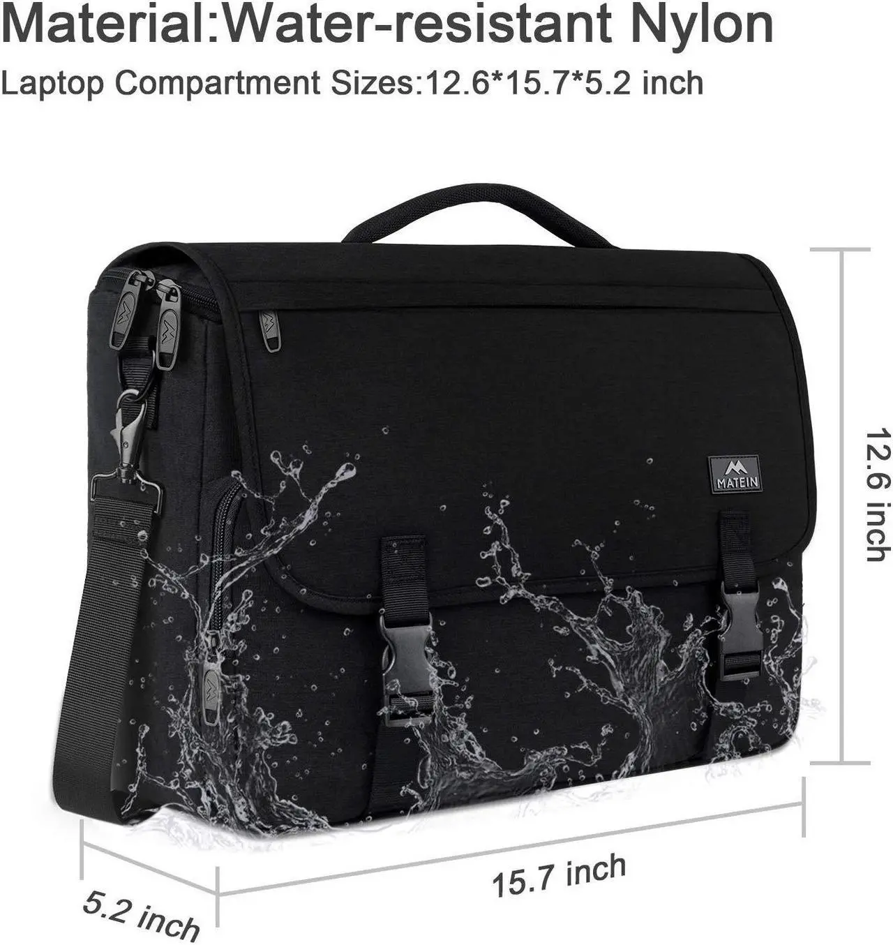 Alt view image 4 of 5 - MATEIN Messenger Bag for Men, Women Briefcases. Baseball Backpack, Lightweight Softball Bag