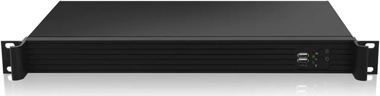 Alt view image 2 of 5 - 1.Rackchoice 1U Compact Server/Desktop Mini-ITX Chassis - 9.84" Depth,Supports Mini-ITX Motherboard, Business IT Use, Black